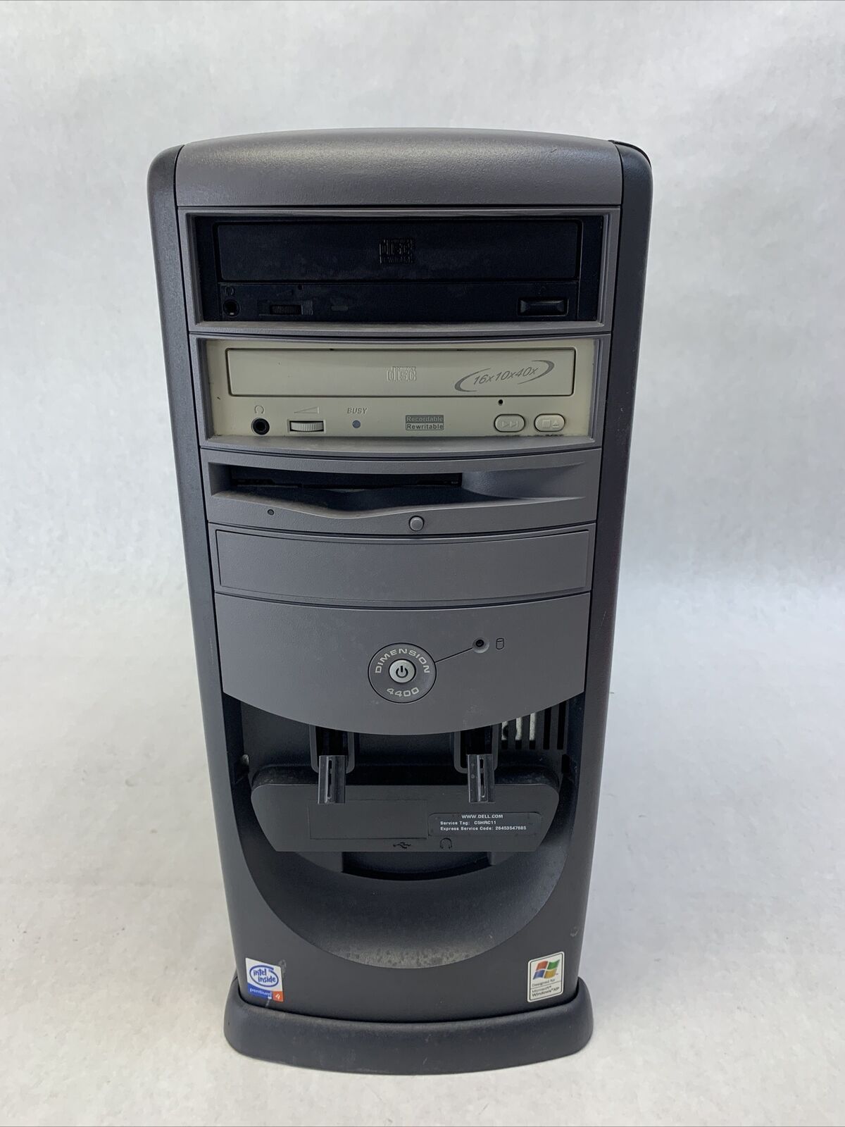 Dell Dimension 4400 MT Intel Pentium 4 1.6GHz 768MB No HDD No OS