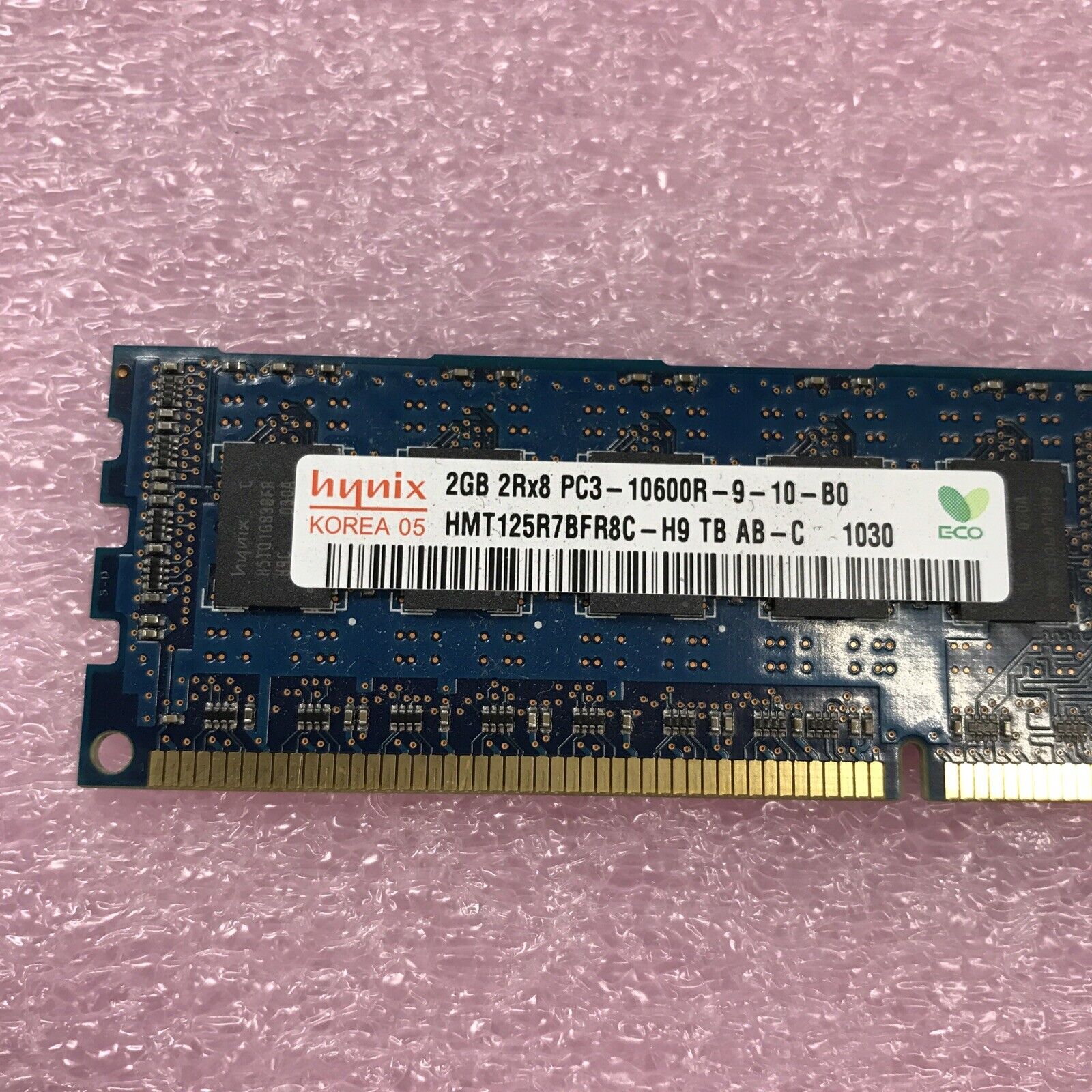 Hynix 4GB Kit 2x2GB 2Rx8 PC3-10600R-9-10-B0 Server Ram HMT125R7BFR8C