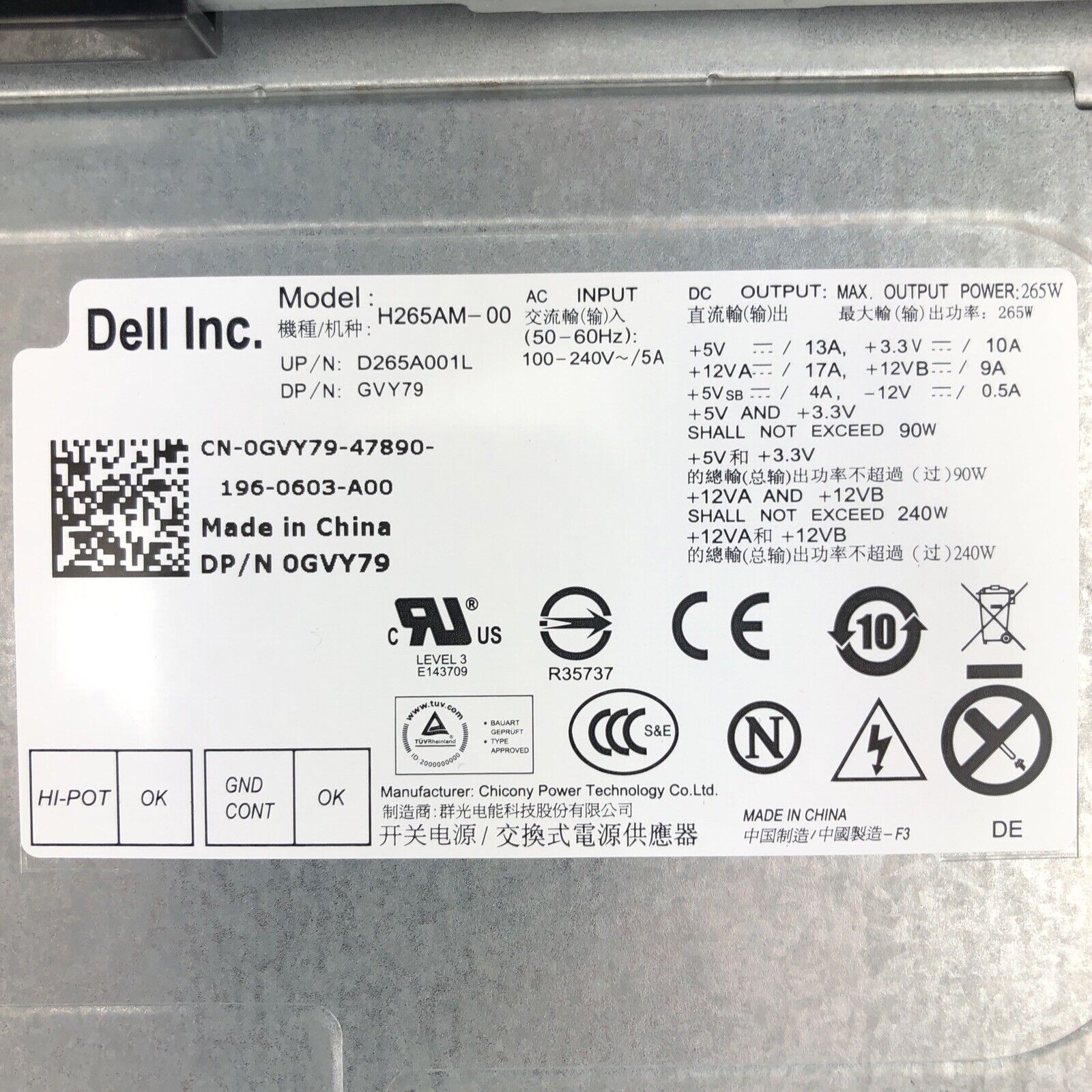 Dell Optiplex 390 MT Intel Core i3-2100 3.10GHz CPU 4GB RAM No HDD No OS
