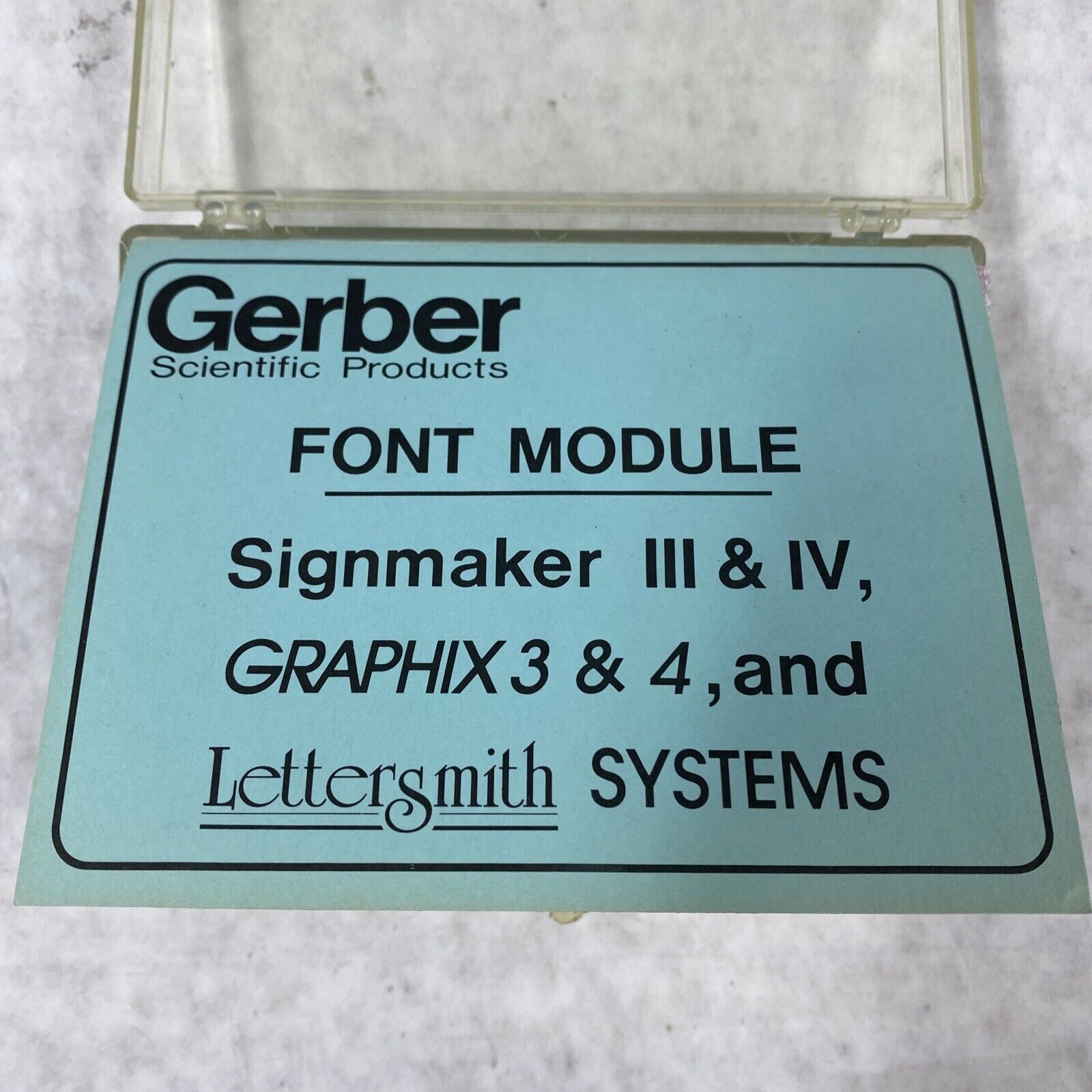 Gerber Scientific P18027D Cooper Black Signmaker III & IV Graphix Lettersmith