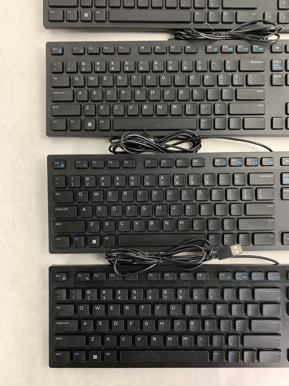 Lot 0f 5  Dell Wired Keyboard Black KB216