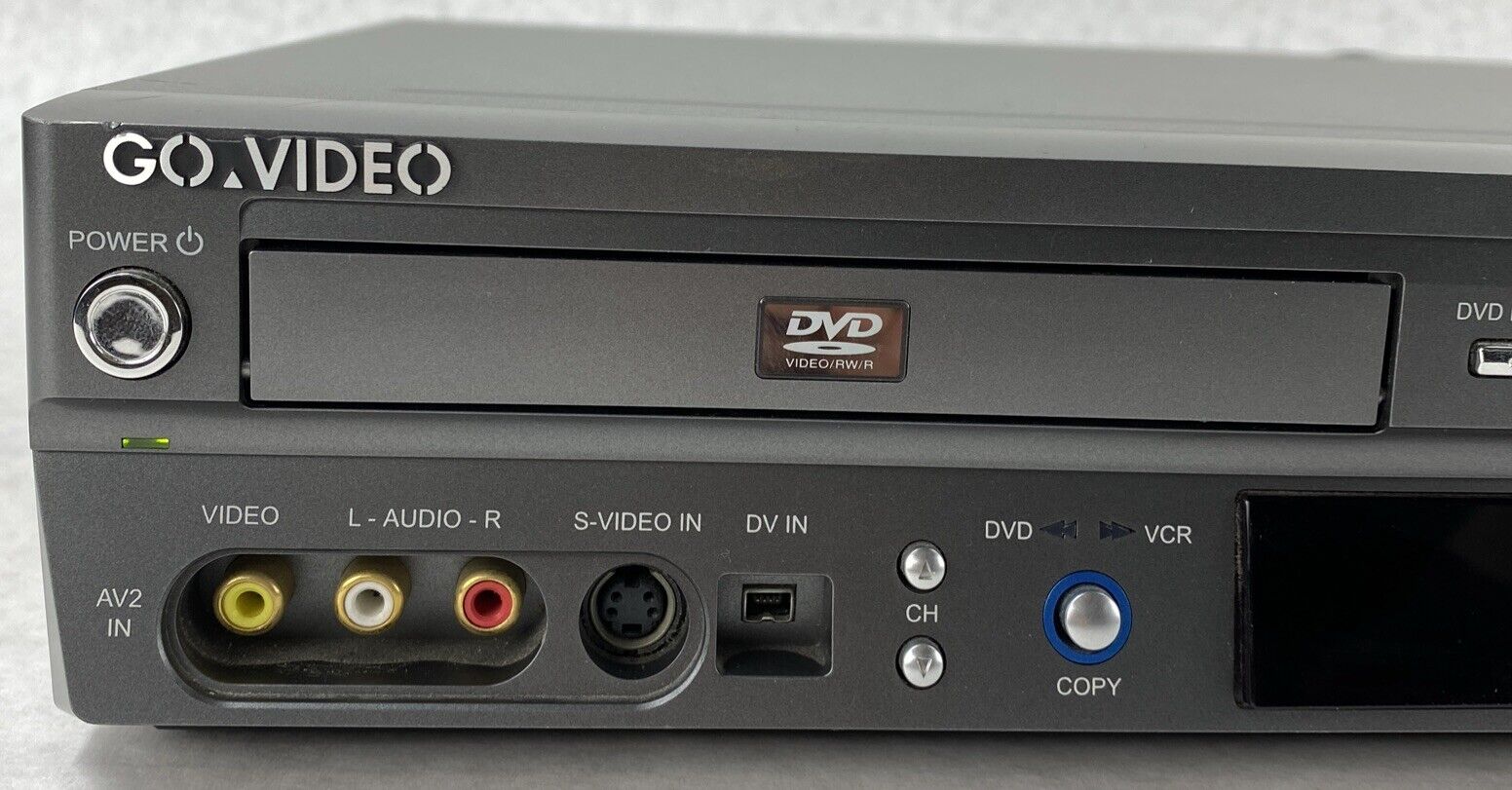 GoVideo VR3845 DVD Recorder VCR Combo UNTESTED NO REMOTE