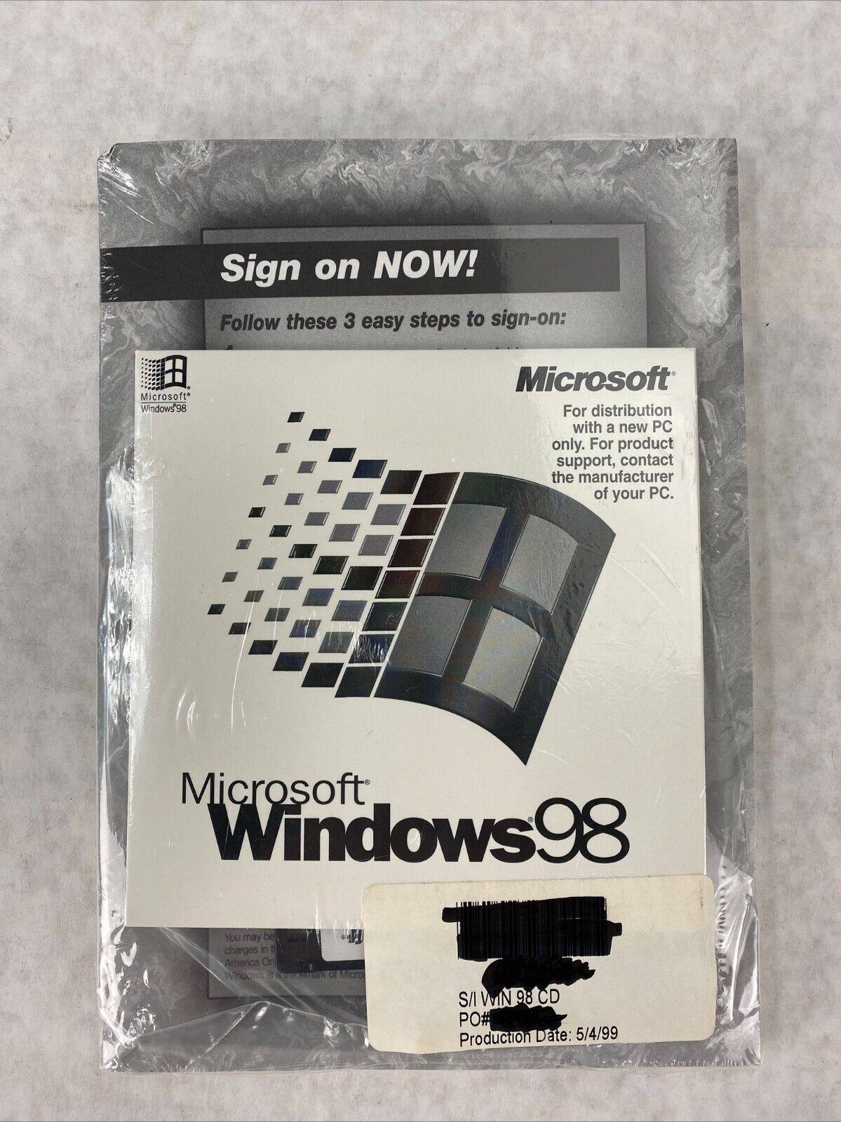 Microsoft Win 98 First Edition Windows 98 Full Operating System SEALED