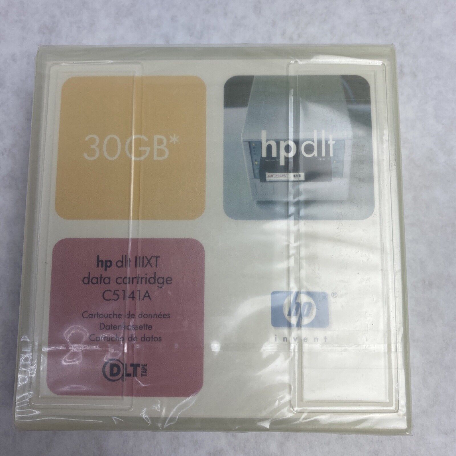 Lot ( 5 ) HP DLT IIIXT 30GB Data Cartridge SureStore Tape C5141A-85700