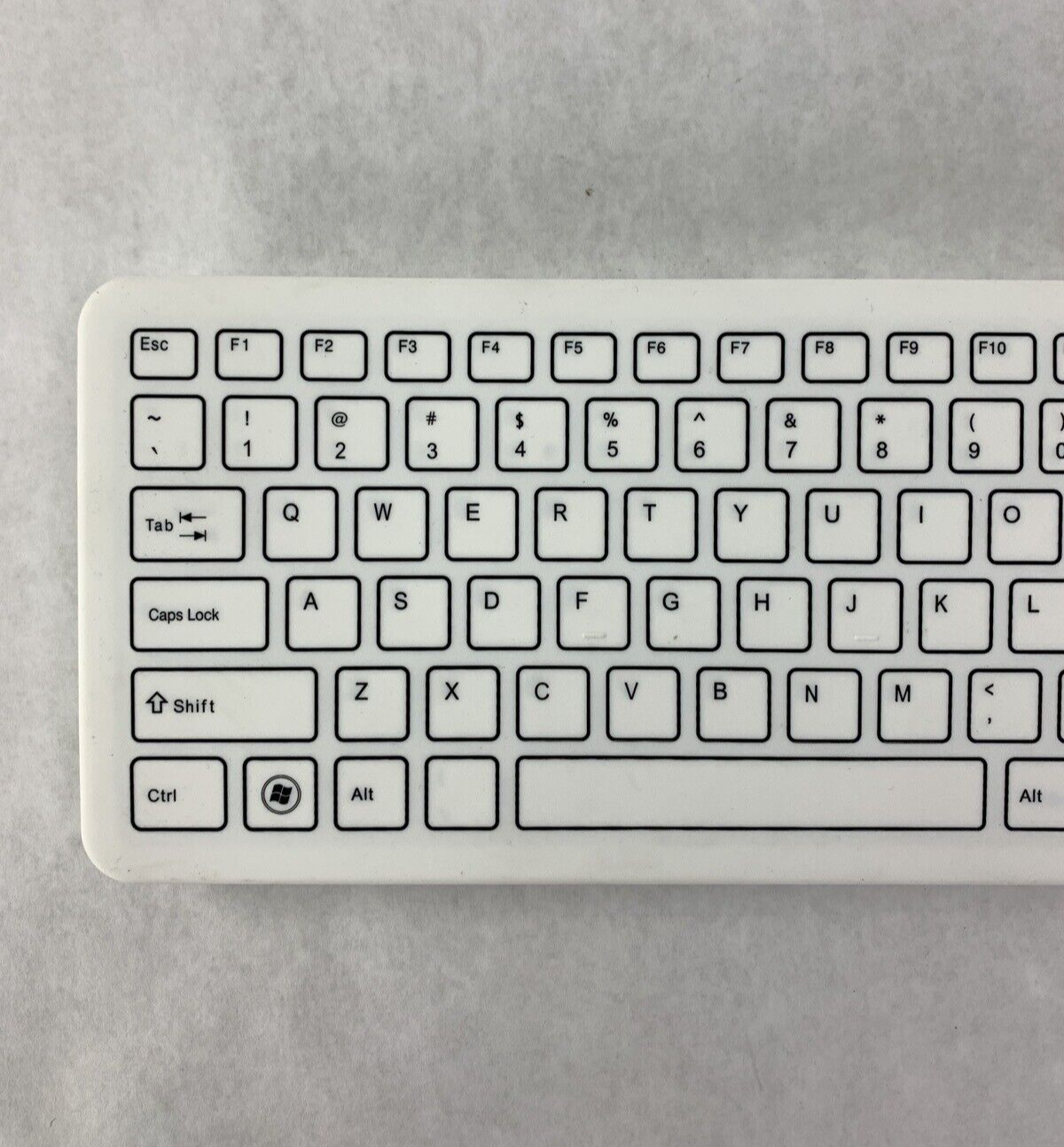 SterileFlat Wireless Antibacterial Medical Keyboard SF09-02W-V4 Missing Dongle