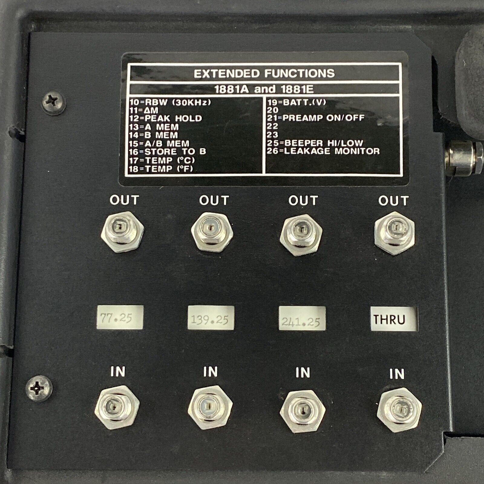 Wavetek Model 1881A System Analyzer