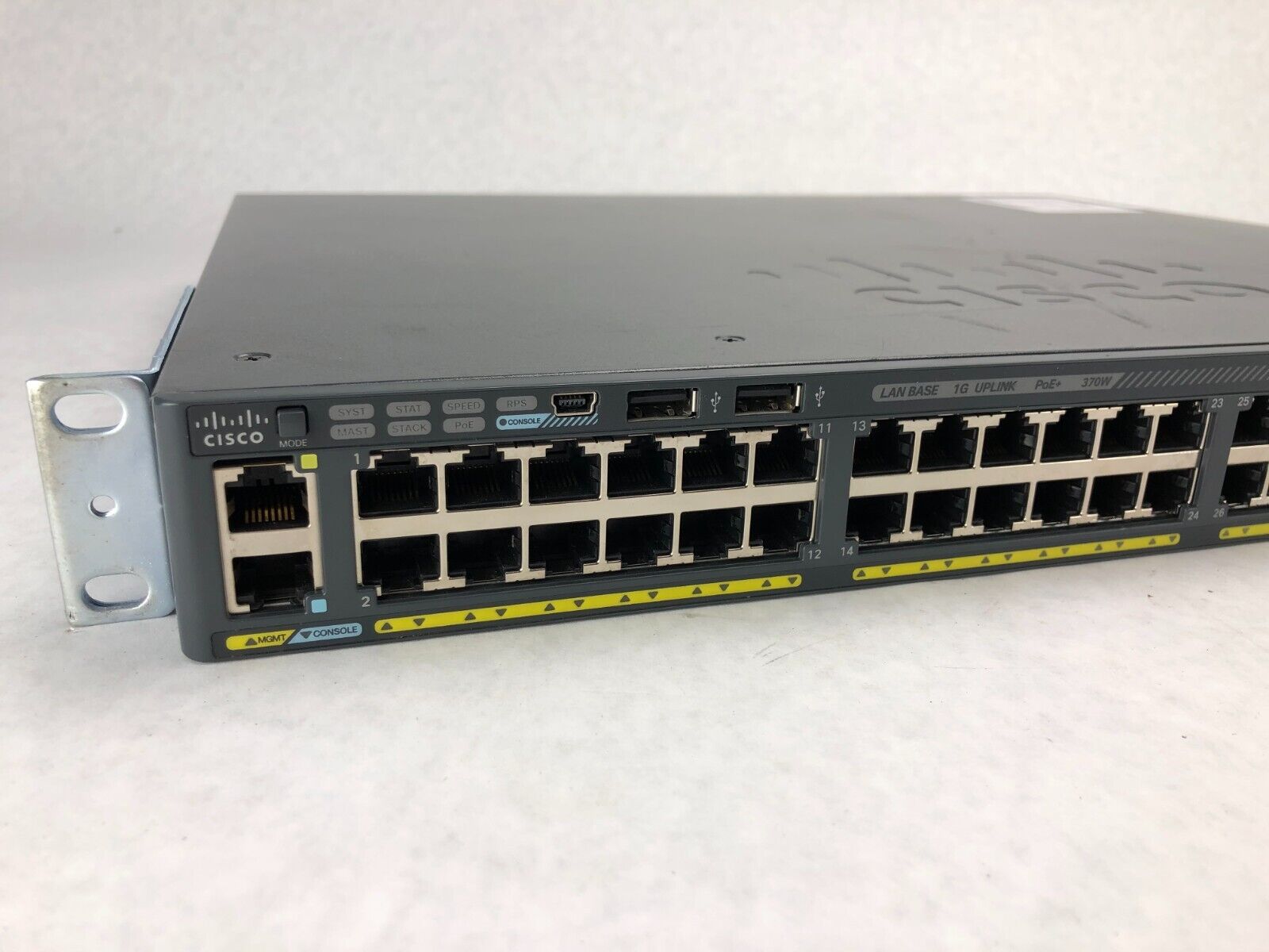 Cisco WS-C2960X-48LPS-L 48 Port GigE PoE SFP LAN Network Switch