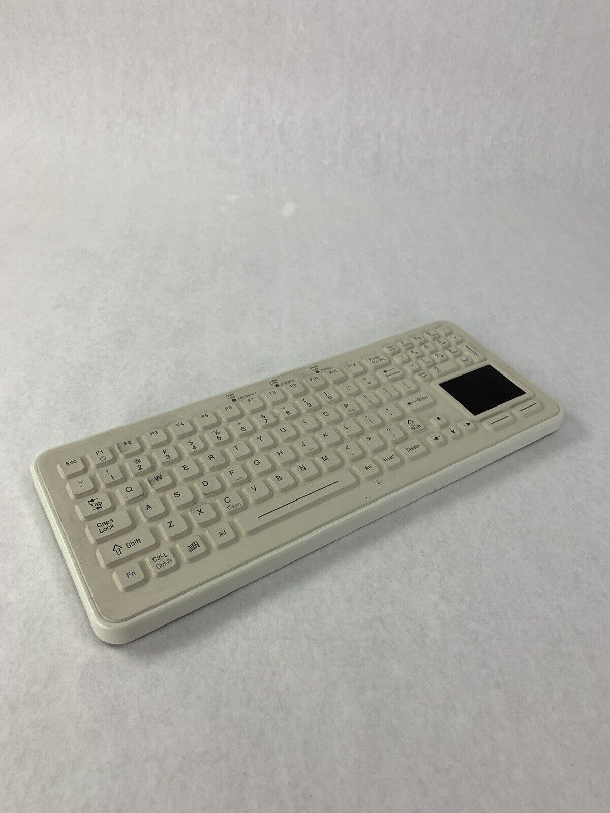 iKey Sk-97-TP Water Resistant USB Industrial Desktop Keyboard White SkinnyBoard