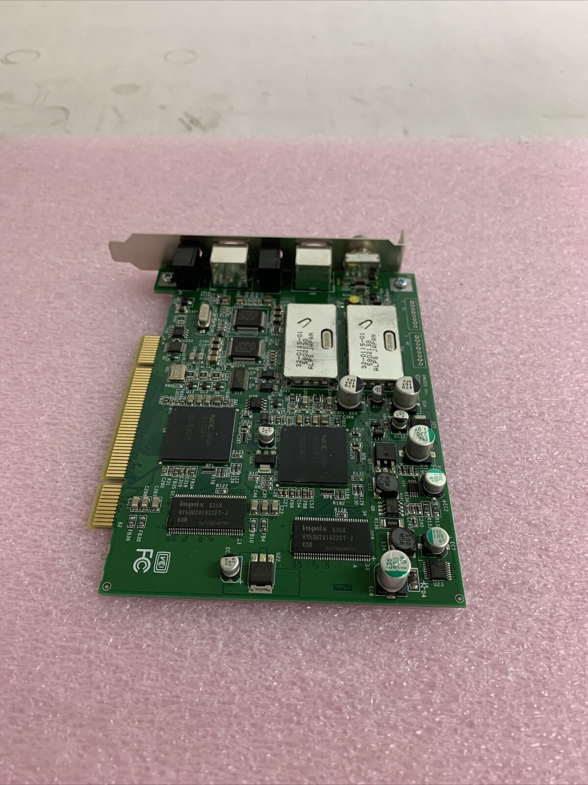 PC CN-0D6463 0D6463 Rev A00 Emuzed Rj Angel PCI Dual Tuner Interface Card