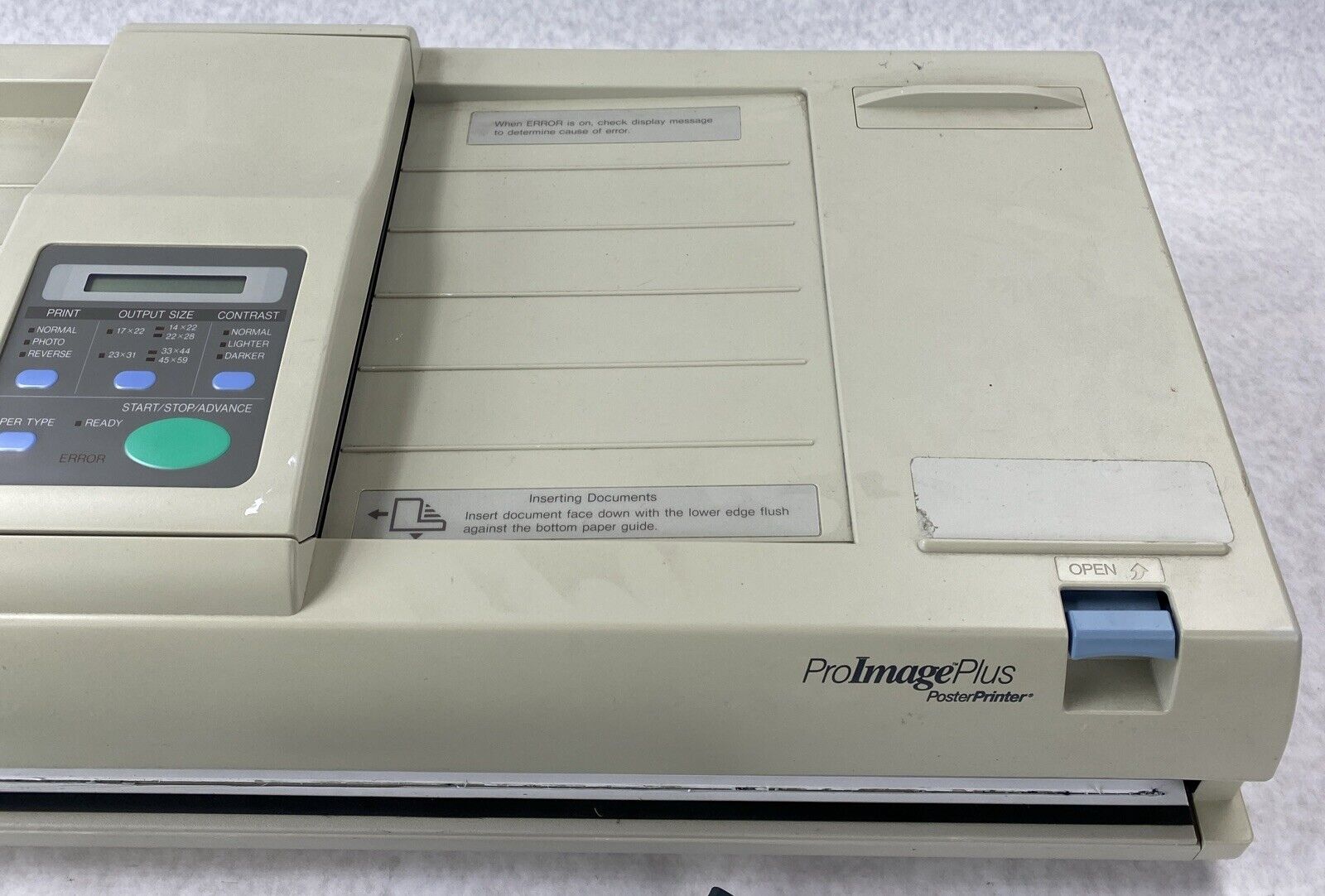 Varitronics ProImage Plus Poster Printer UNTESTED