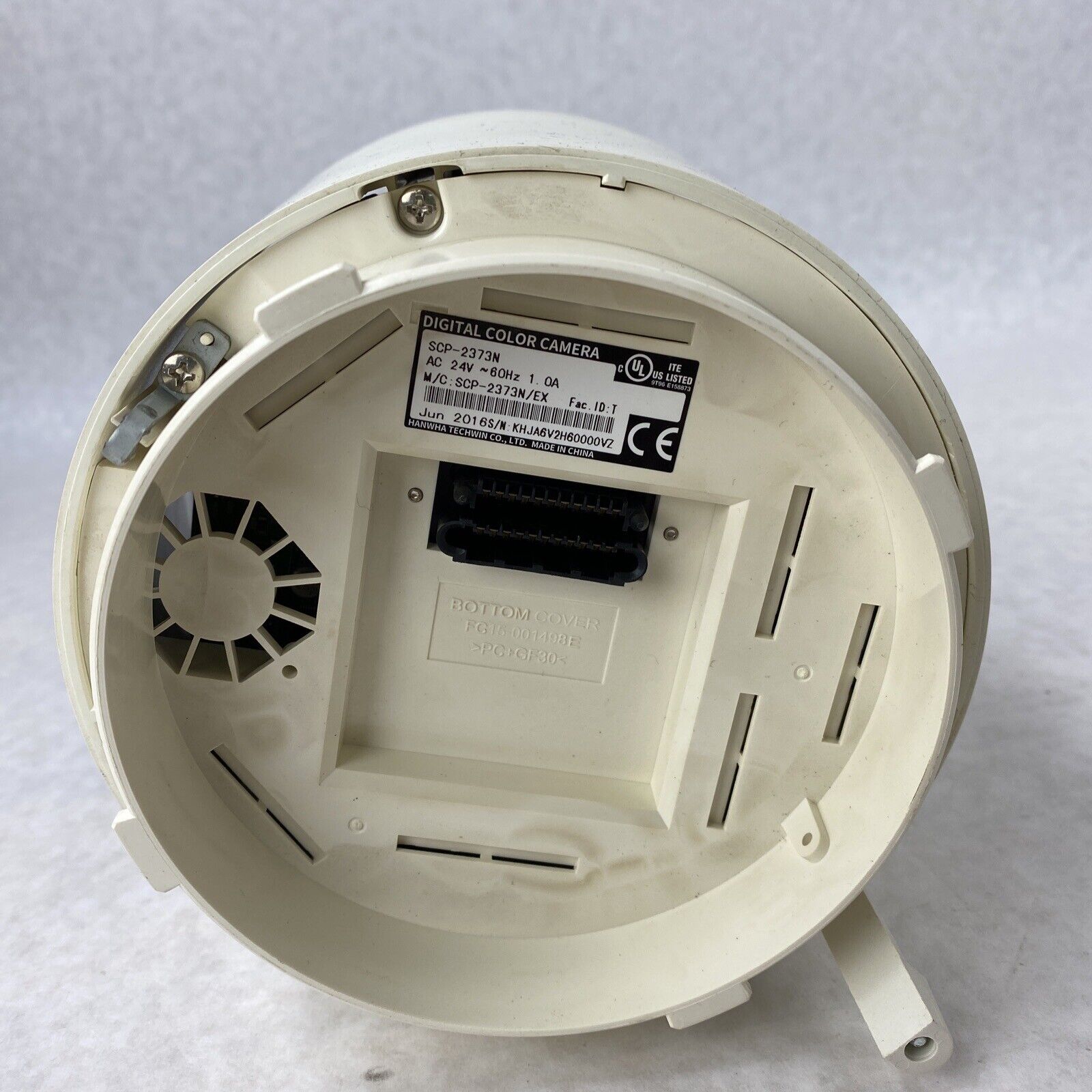 Hanwha SCP-2373N Digital Color PTZ Camera in SHP-3701F Dome-Flushing Housing