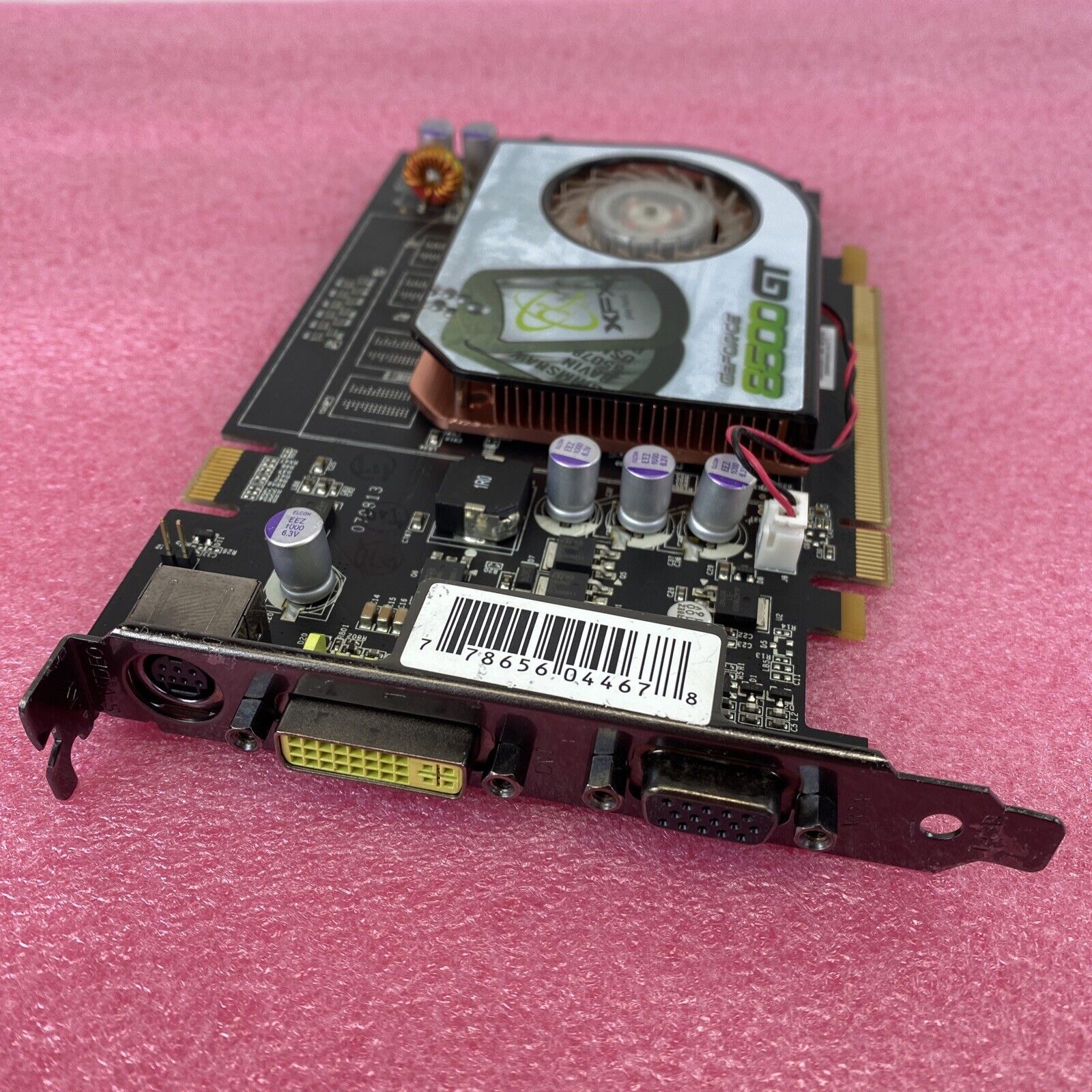 GeForce 8500GT PV-T86J-WAJG 450M 256MB DDR2 Svideo DVI VGA PCIe graphics card