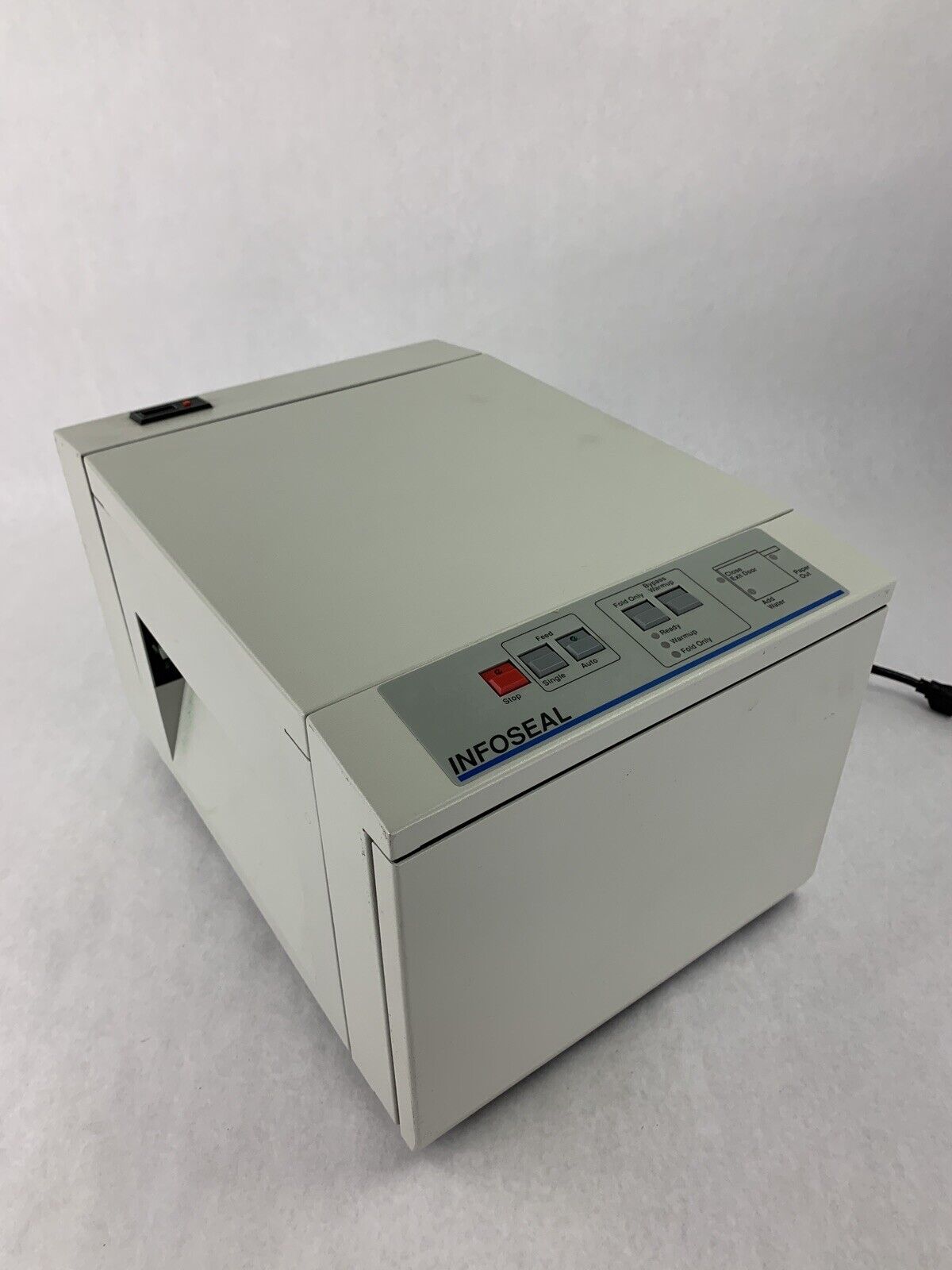 InfoSeal DFS-1000 Paper Folding and Envelope Sealing System Missing Paper Tray