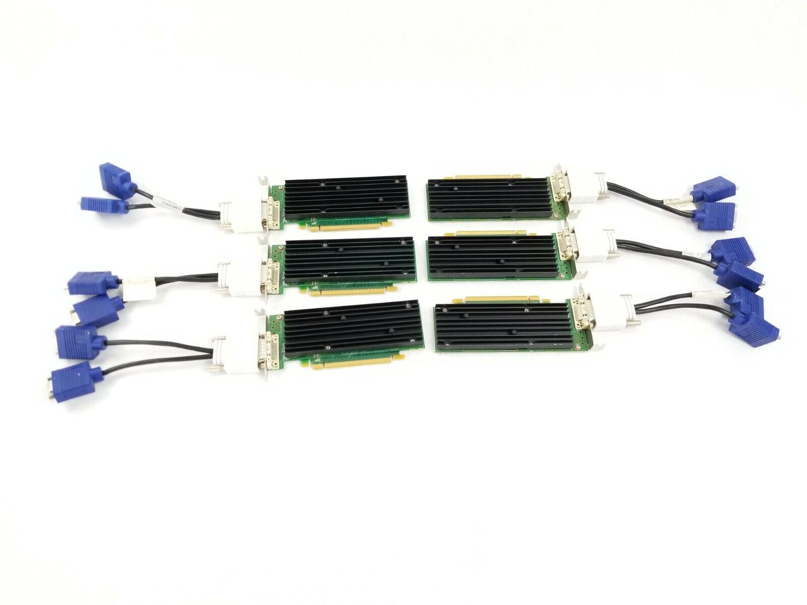 Lot of 6 HP Quadro NVS 290 256MB Half Height Video Card 456137-001 w/Dual VGA