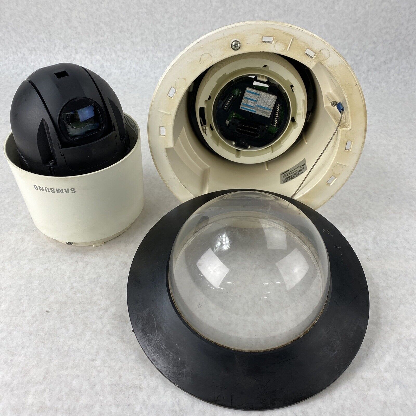 Hanwha SCP-2271N Digital Color PTZ Camera in SHP-3701F Dome-Flushing Housing