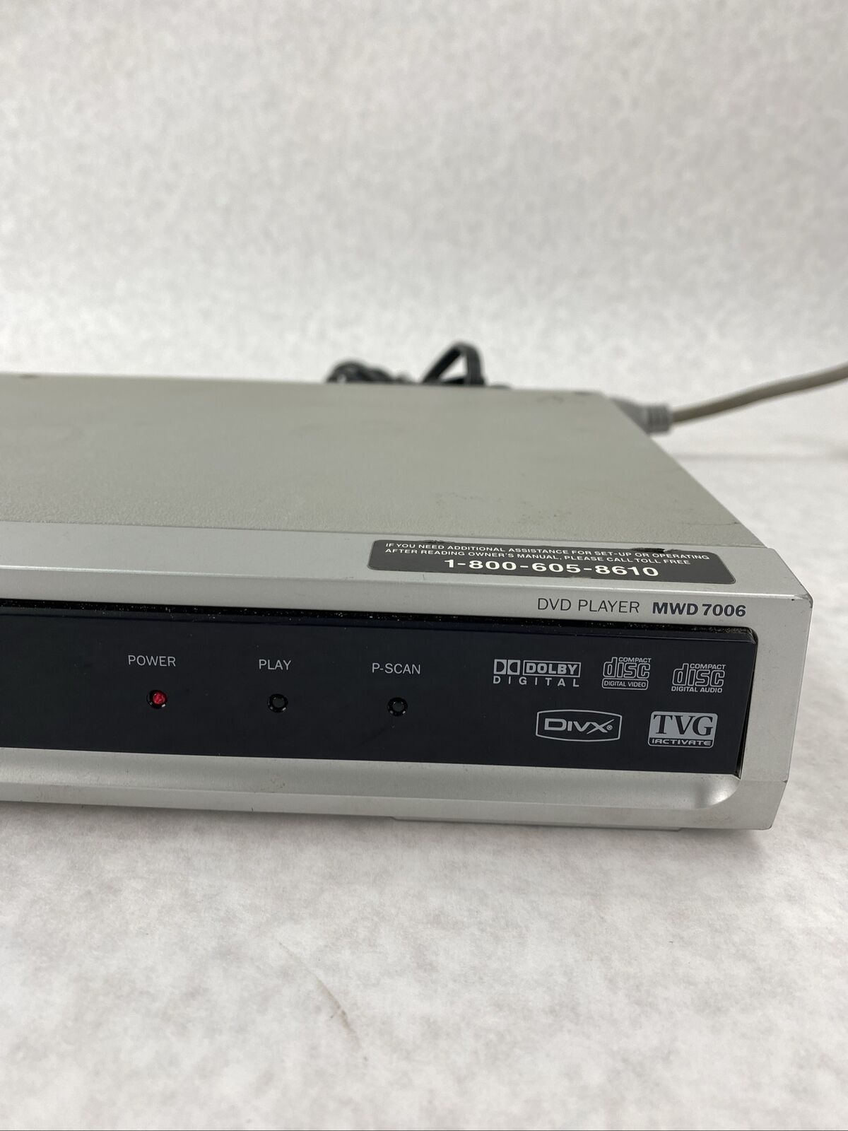 Magnavox MWD7006 Progressive Scan DVD CD Player but NO REMOTE