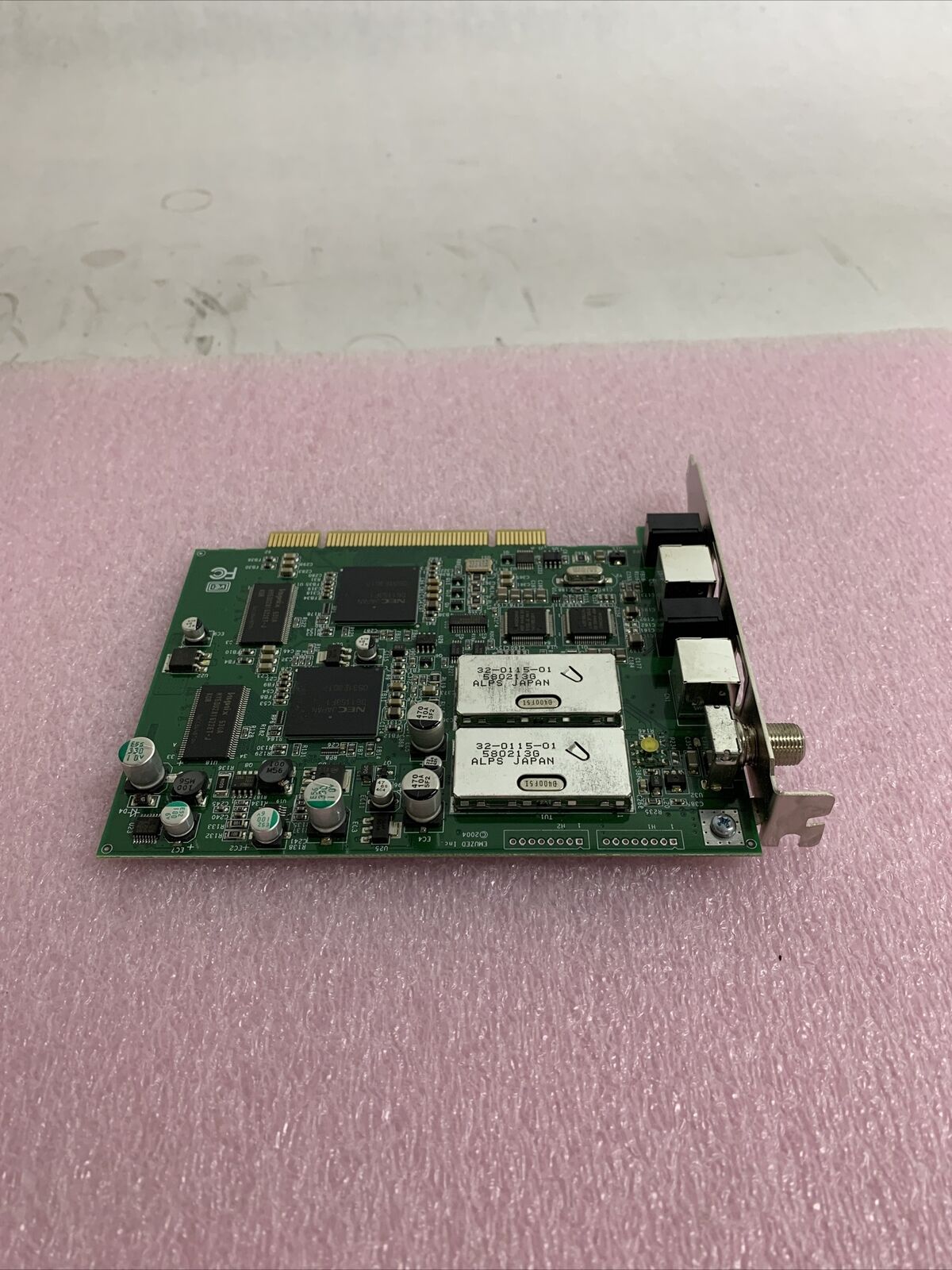 PC CN-0D6463 0D6463 Rev A00 Emuzed Rj Angel PCI Dual Tuner Interface Card