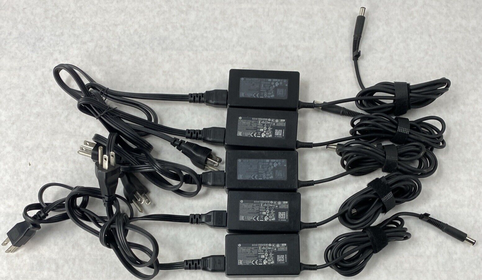 Lot( 5 ) HP L39752-003 TPN-DA17 65W 19.5V 3.33A AC Adapter Charger 7.4mm Barrel