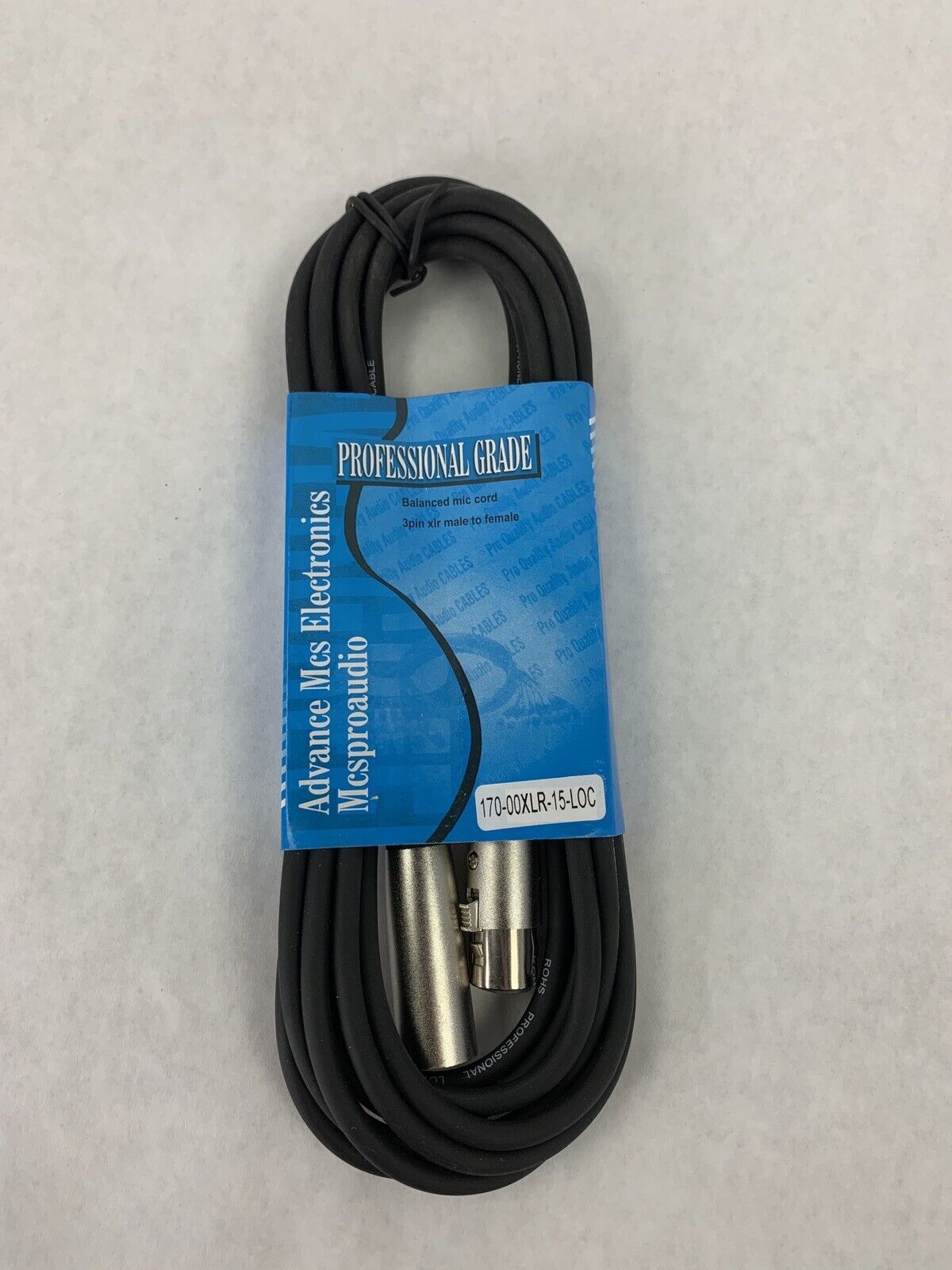 New Box Opened Professional Grade 3Pin Male To Female XLR 170-00XLR-15-LOC