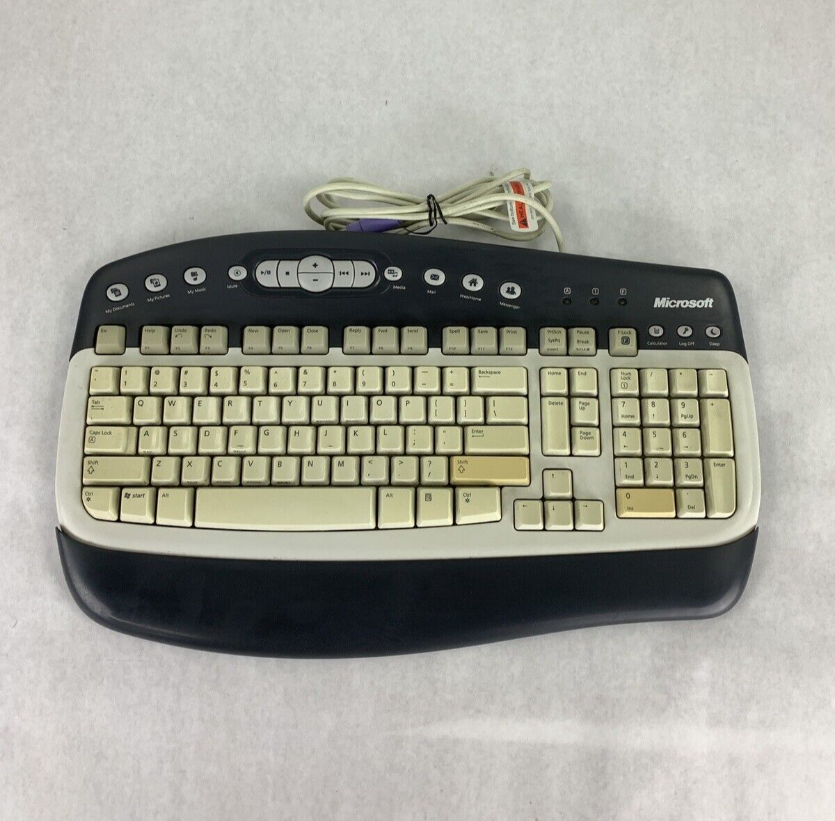 Microsoft KB-0168 Digital Media Wired PC Keyboard 1.0A Ergonomic