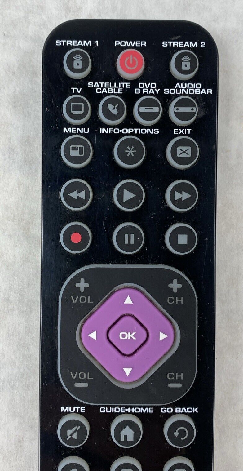 RCA RCRTBL06BE R26211 6W21CX 6-Device Ultra-Slim Universal Remote Control