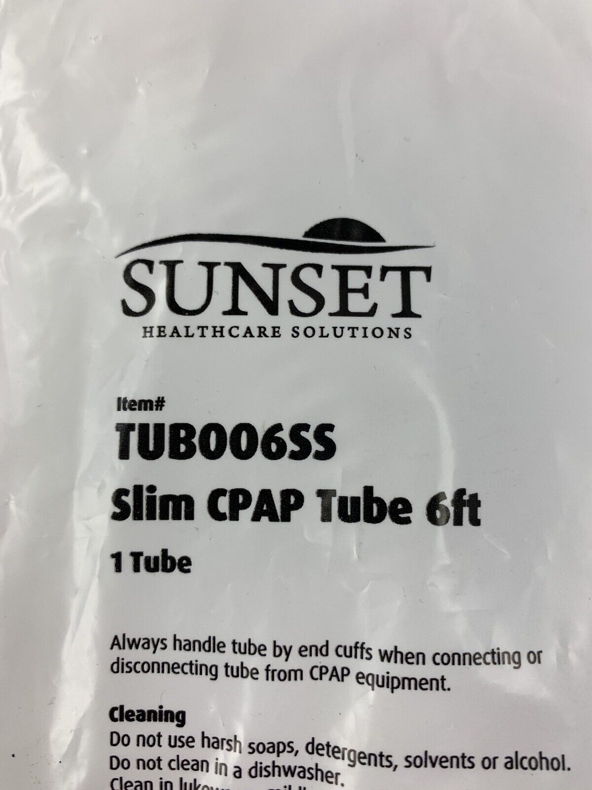 New SUNSET Slim CPAP Tubing Tube 6ft TUB006SS