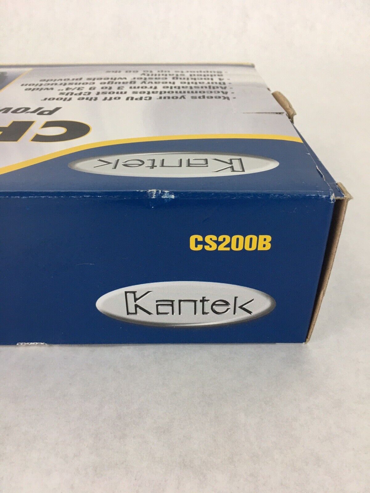 New Kantek Mobile CPU Stand 4-1/2w x 16d x 7h Black CS200B