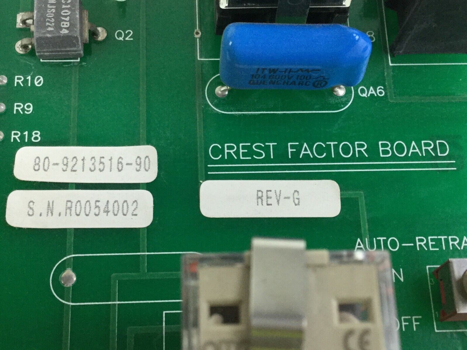 Solidstate Controls 80-9213516-90 Rev G  Crest Factor Board