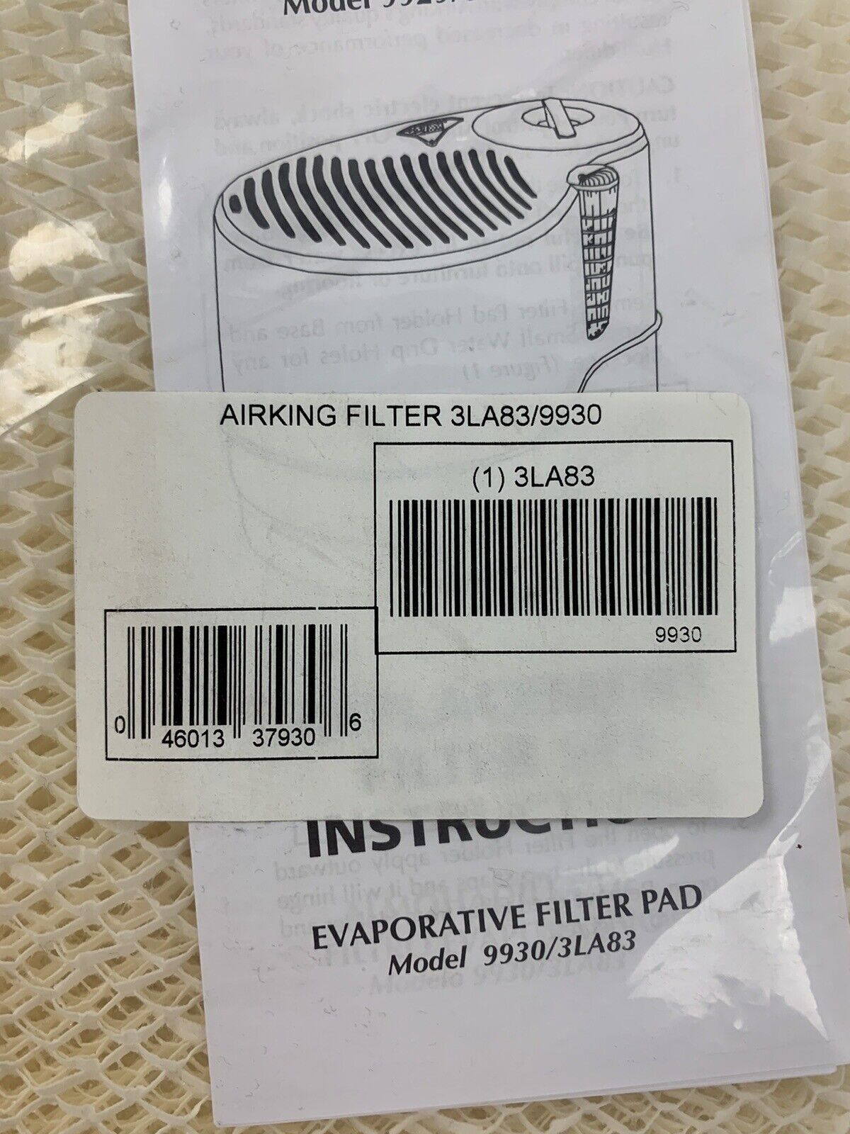 Airking Filter 3LA83/9930 for Airking 9929/3LA79