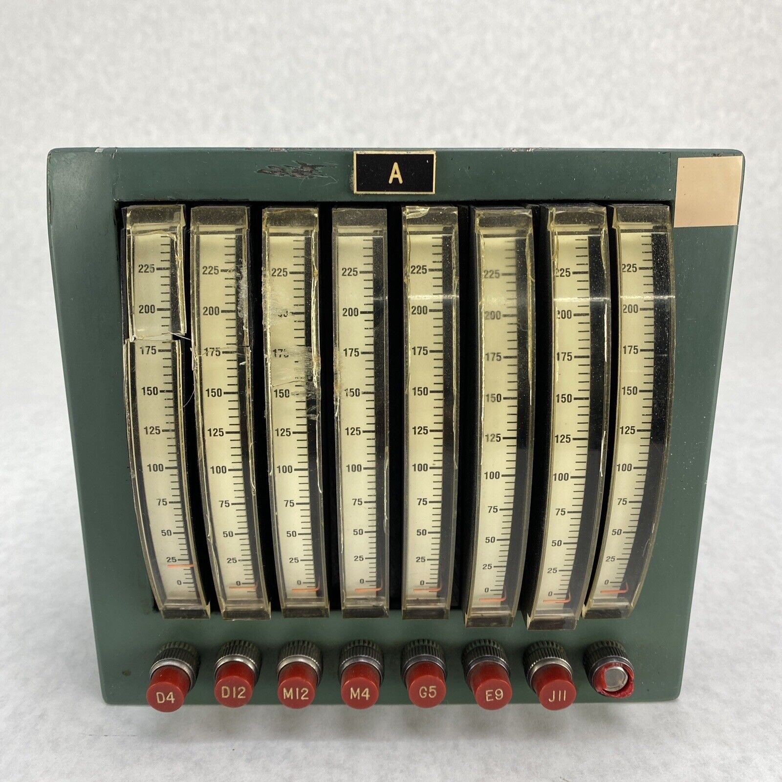 EIL Instruments Division P9-3A 8 Channel Analog Meter 0 to 225 FOR PARTS