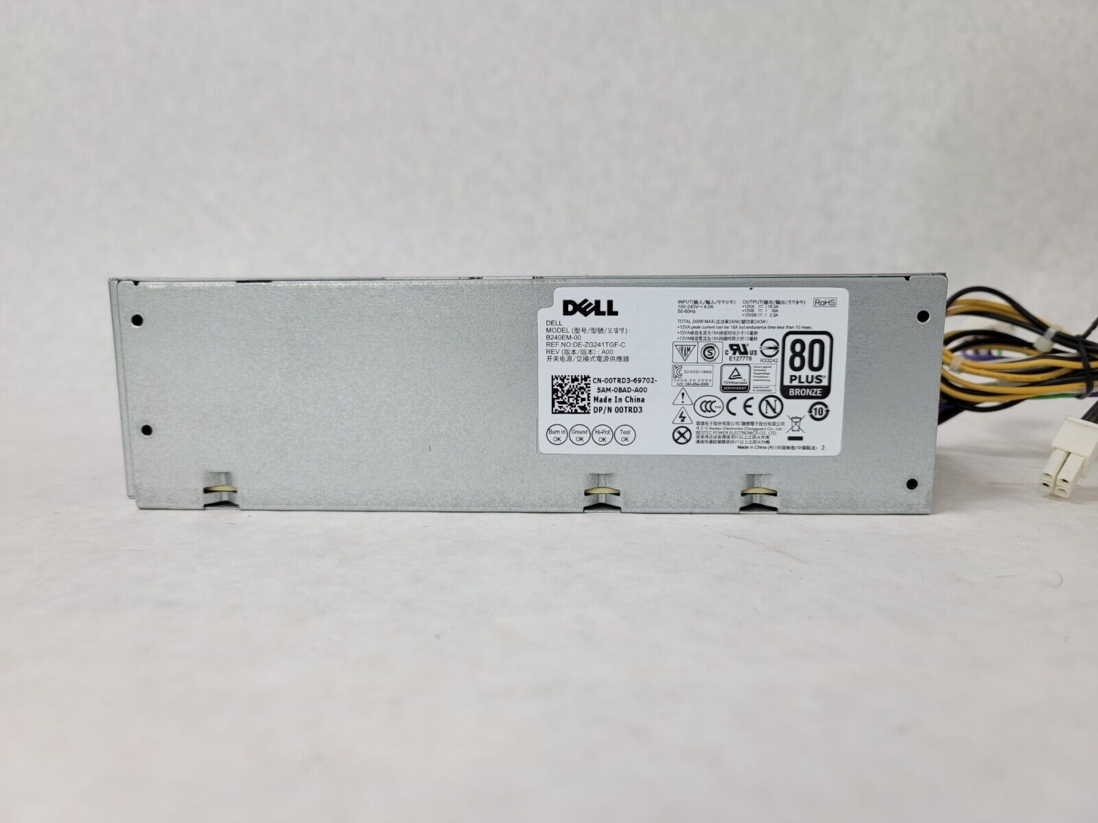 Dell 0TRD3 B240EM-00 Optiplex 3040 5040 7040 240W SFF Power Supply