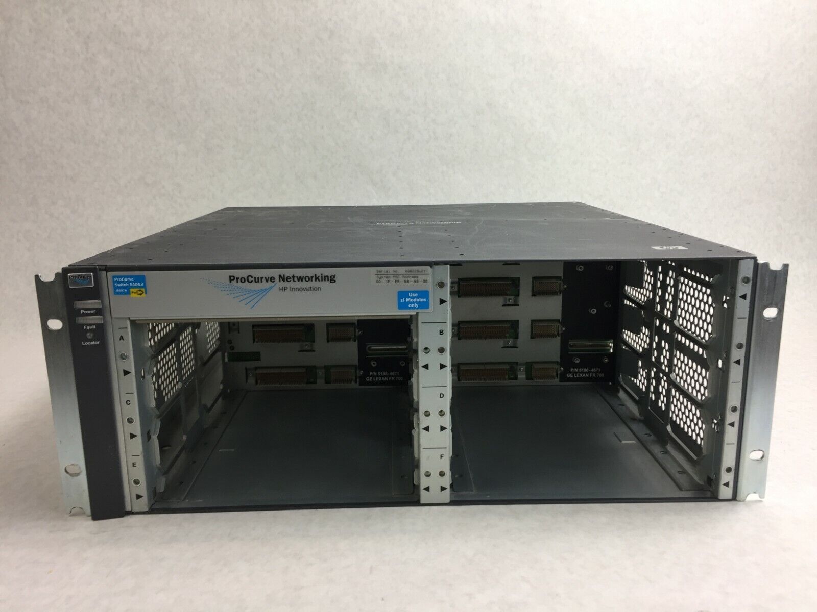 HP ProCurve J8697A 5406zl Managed Switch Chassis Only