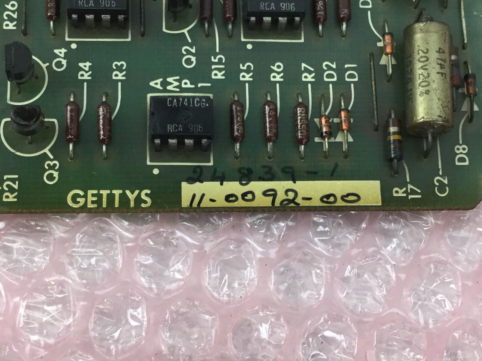 Gettys Module No. 11-0092-00 Circuit Board