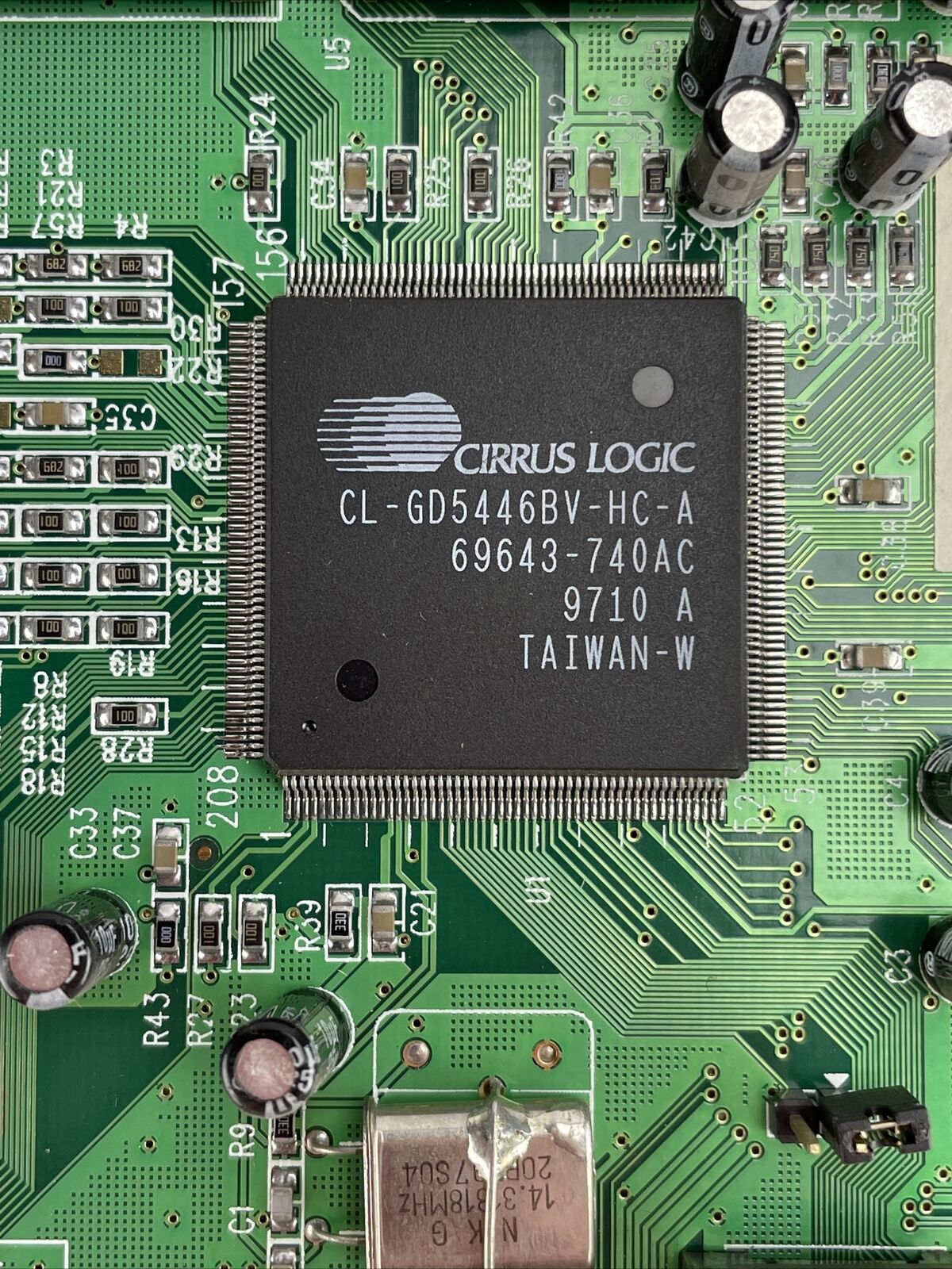 Cirrus Logic CL-GD5446BV-HC-A 1MB PCI Graphics Card