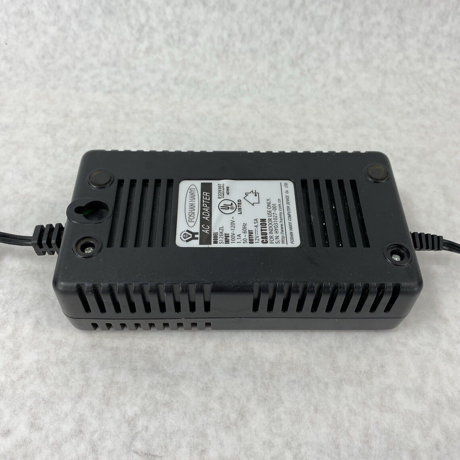 Genuine Foshan S126KZL 12V 4.5A AC Adapter Power Supply