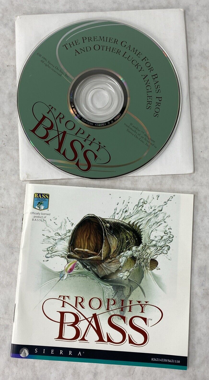 Trophy Bass 1995 Vintage Classic PC Mac Video Game by Sierra