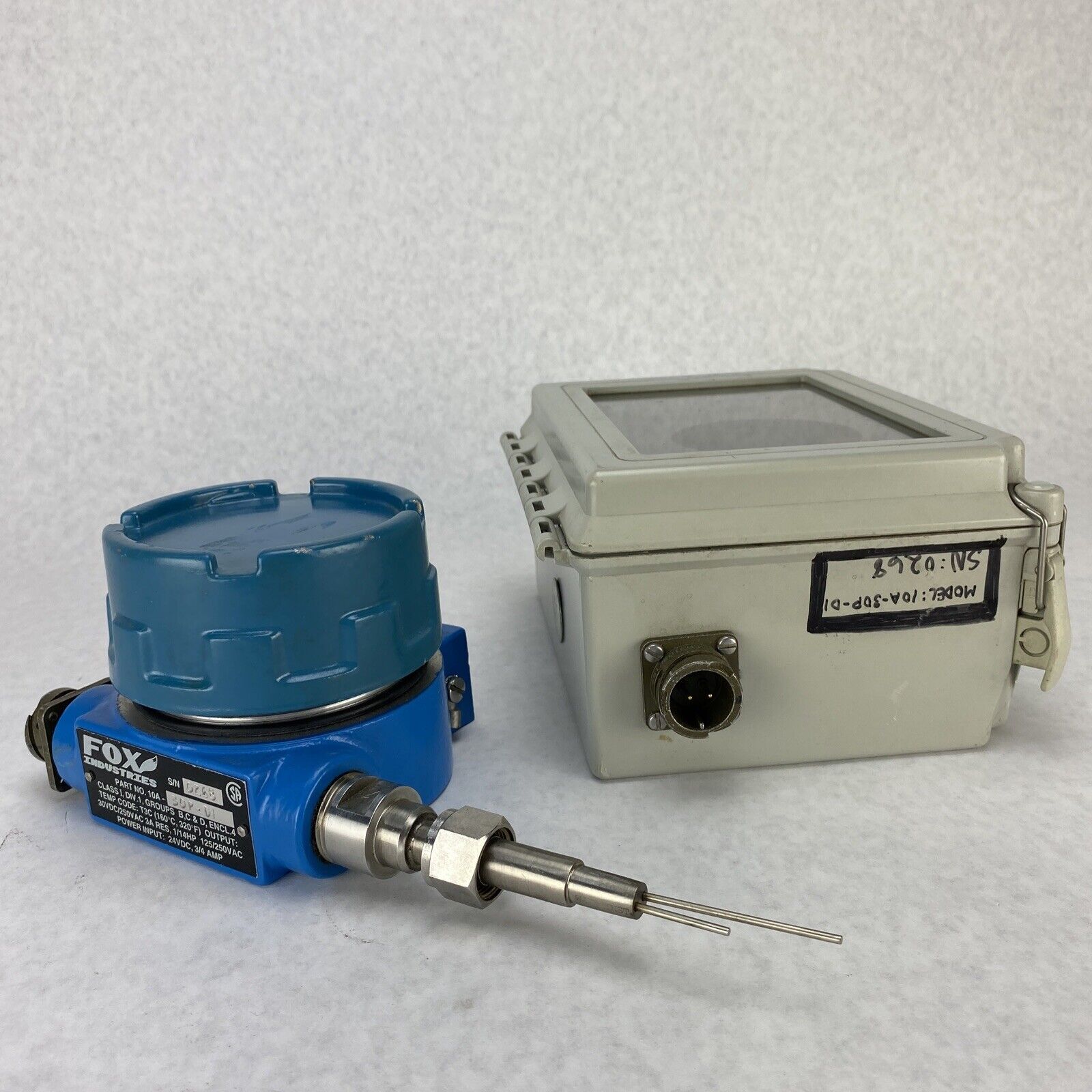 Fox Industries 10A-30P-D1 Thermal Gas Mass Flowmeter Untested