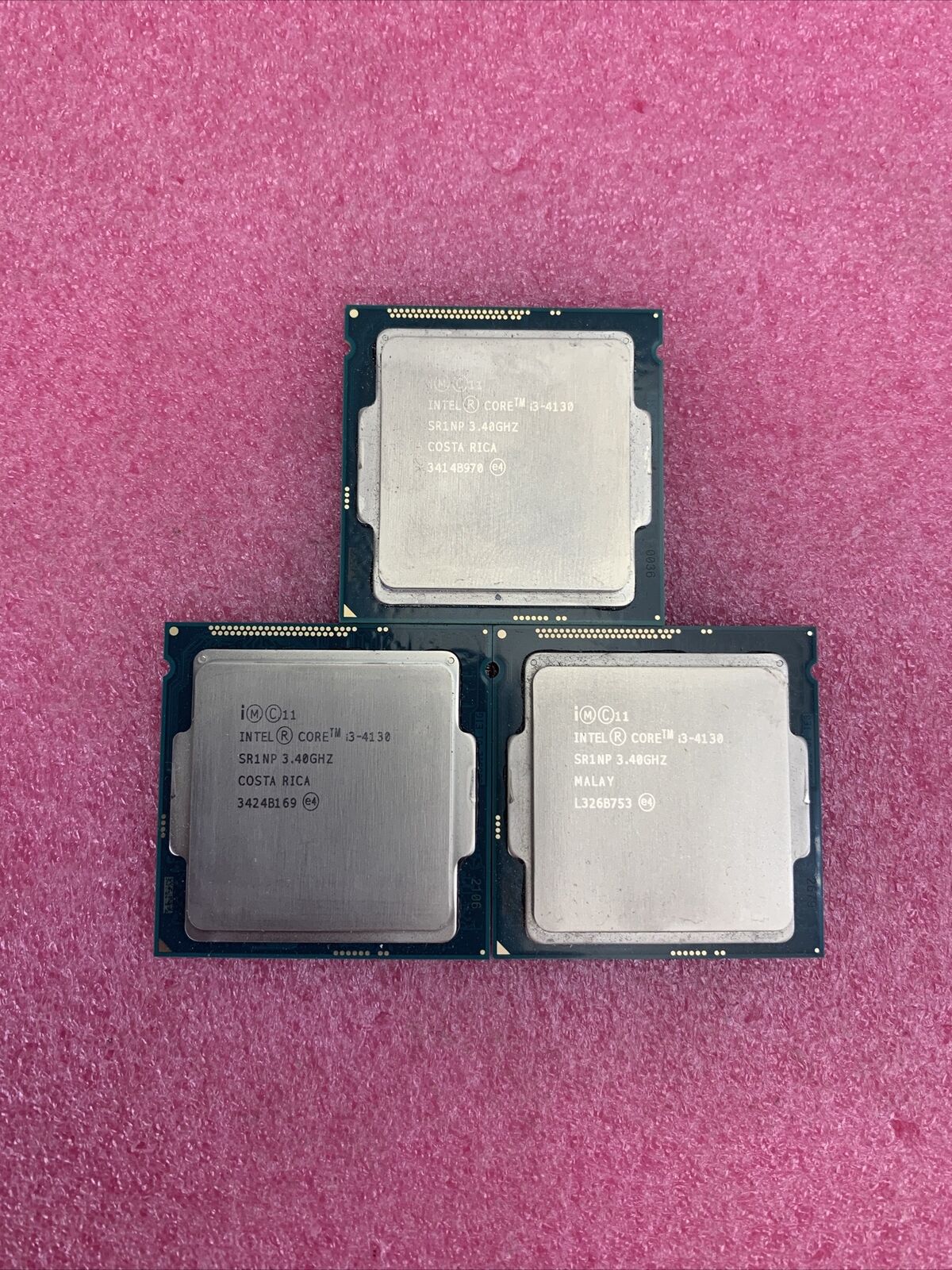 Lot of 3 Intel Core i3-4130 3.4GHz Processor