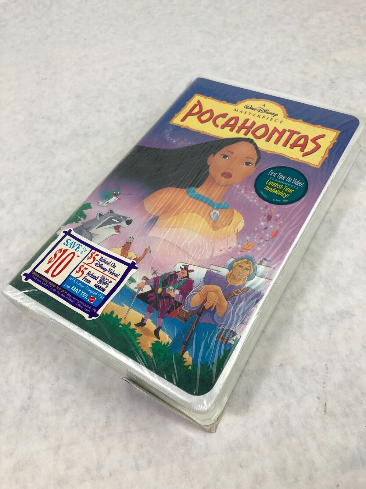 Pocahontas Walt Disney's Masterpiece VHS #5741 NEW Sealed