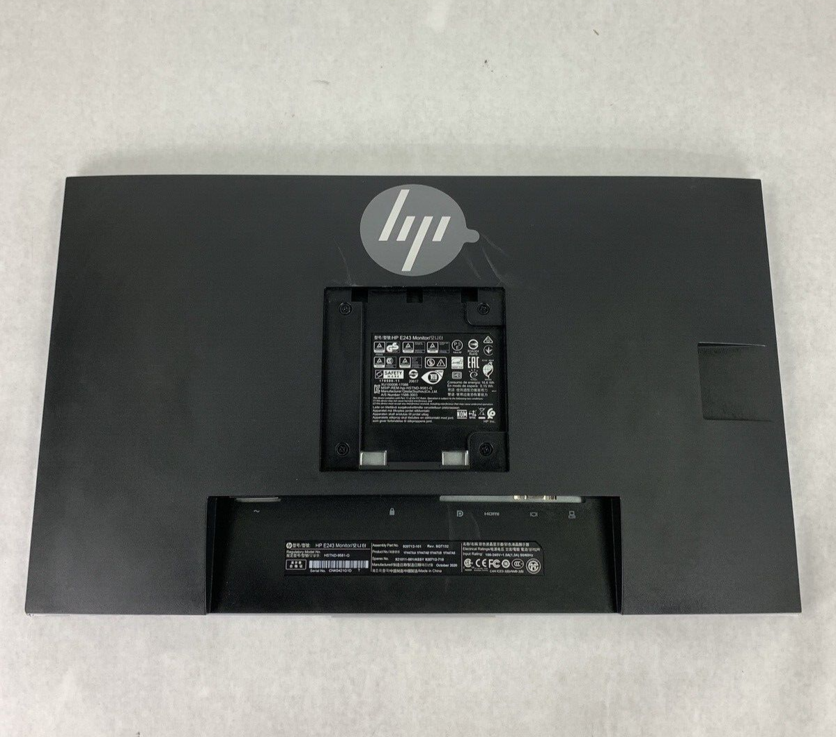 HP HSTND-9581-Q 23.8" VGA HDMI Display Port Monitor 1920x1080 Full HD @ 60Hz