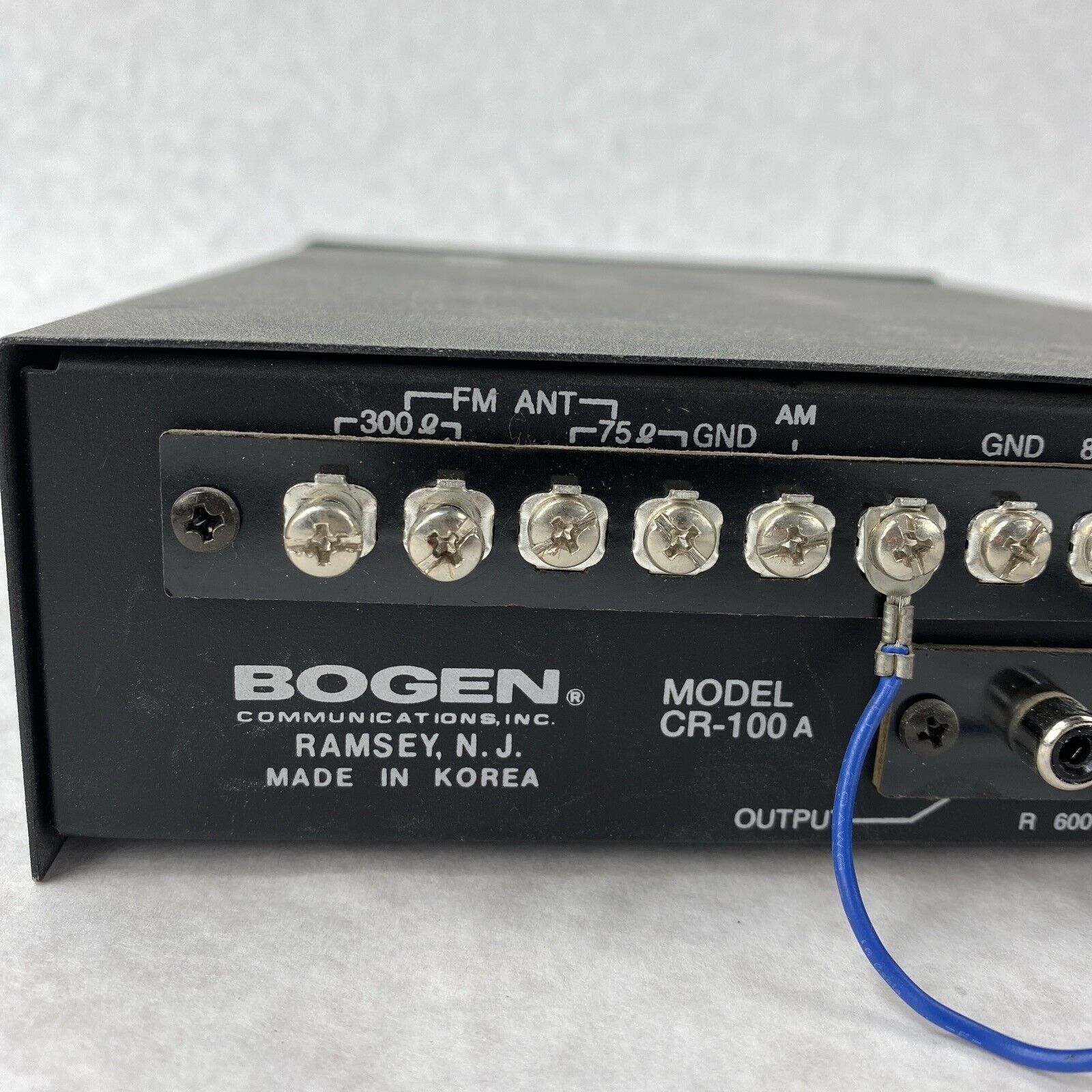 Bogen CR100A AM FM Cassette Deck School PA System Address FOR PARTS