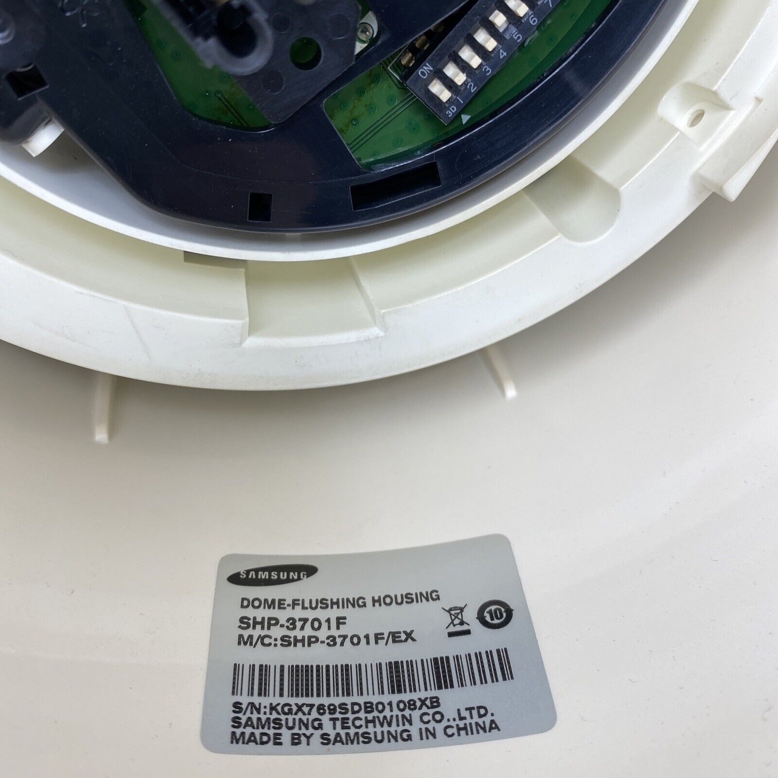 Hanwha SCP-2271N Digital Color PTZ Camera in SHP-3701F Dome-Flushing Housing