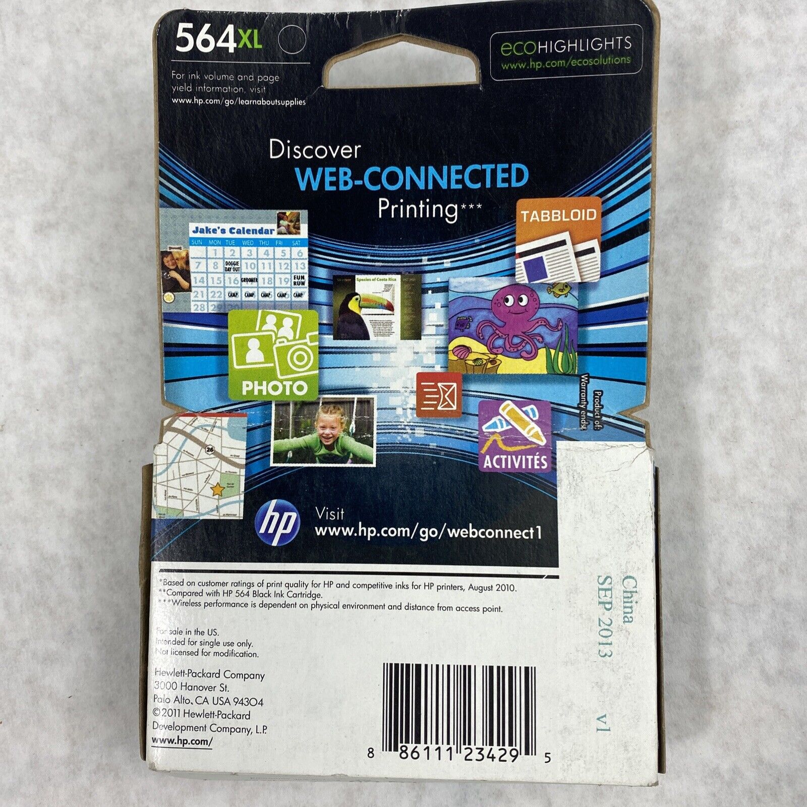 HP 564XL Black Ink Cartridge Genuine 2013