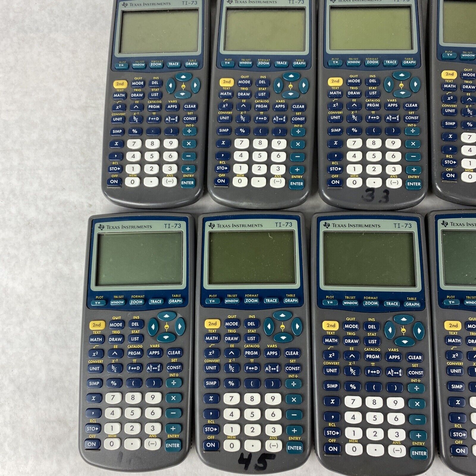 Lot of 15 Texas instrument Ti-73 Calculator -Parts or Repair