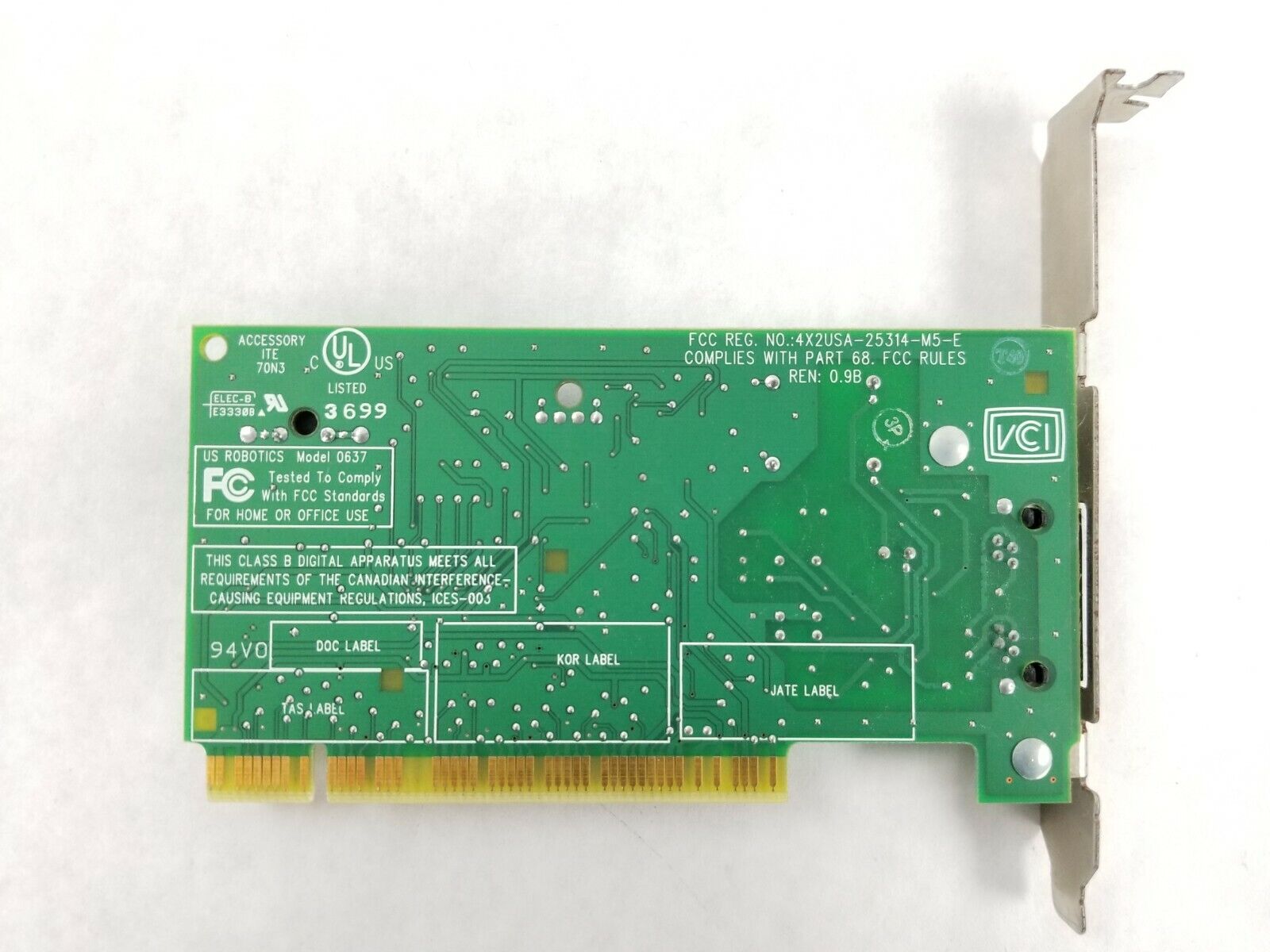 3COM PCI Fax Modem 005699-00 1998 1.012.0637-D