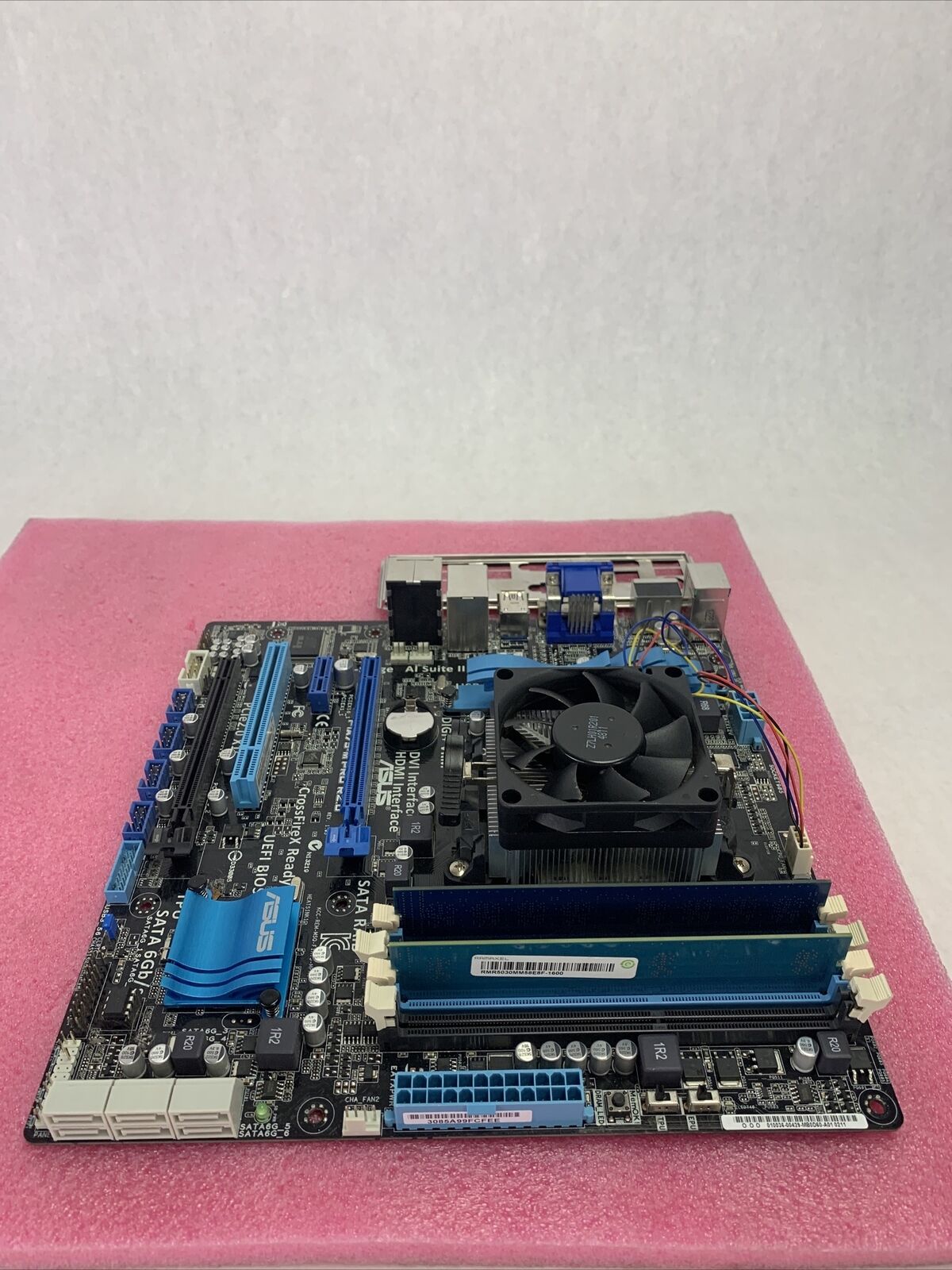 ASUS F1A75-M-Pro Rev 2.0 Motherboard AMD A4-3400 2.7GHz 4GB RAM w/Shield