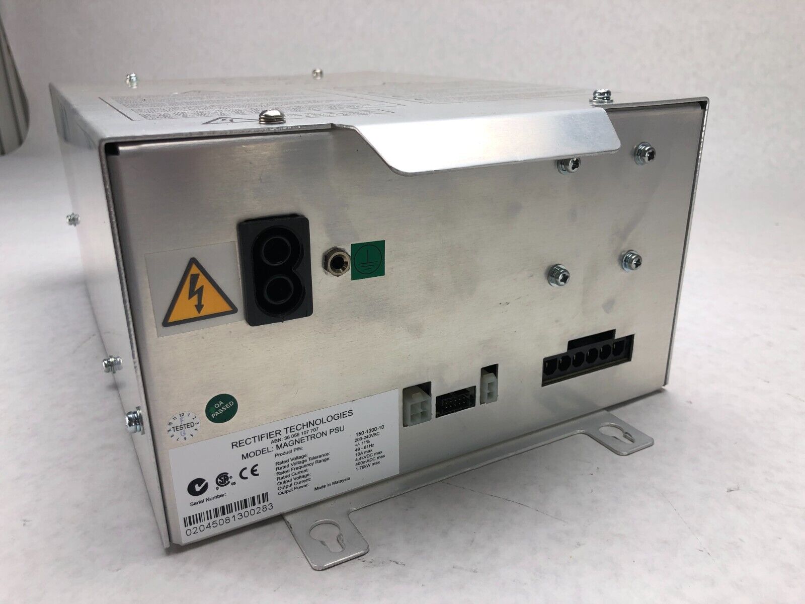 Rectifier Technologies Magnetron PSU 150-1300 Agilent G8000 - Parts or Repair