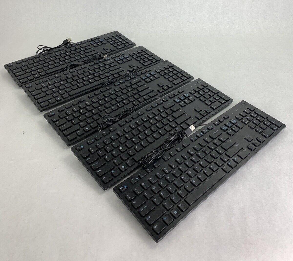 Lot 0f 5  Dell Wired Keyboard Black KB216