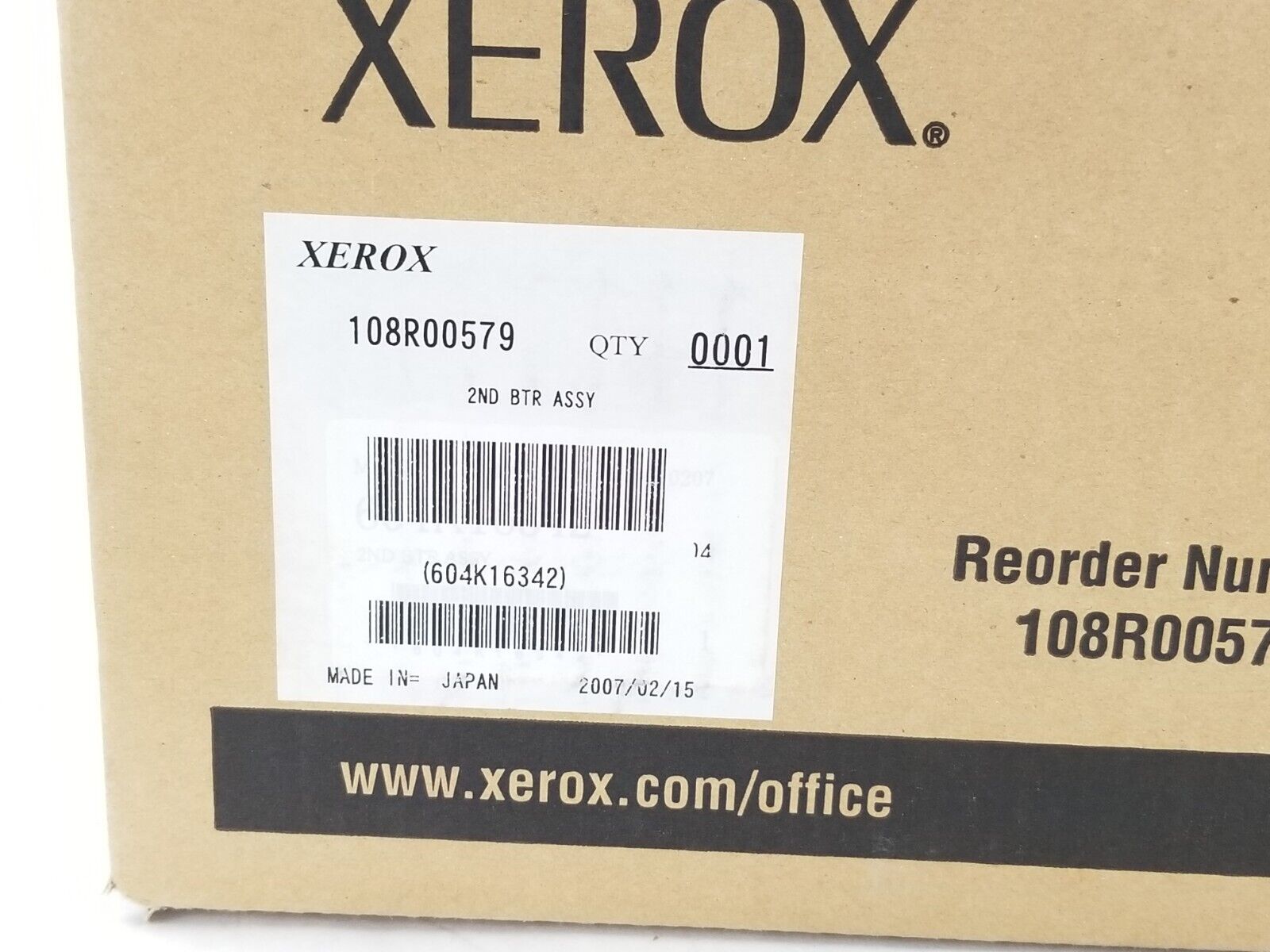 XEROX 108R00579 Transfer Roller Phaser 7750 7760 Color NEW Genuine Sealed in Box