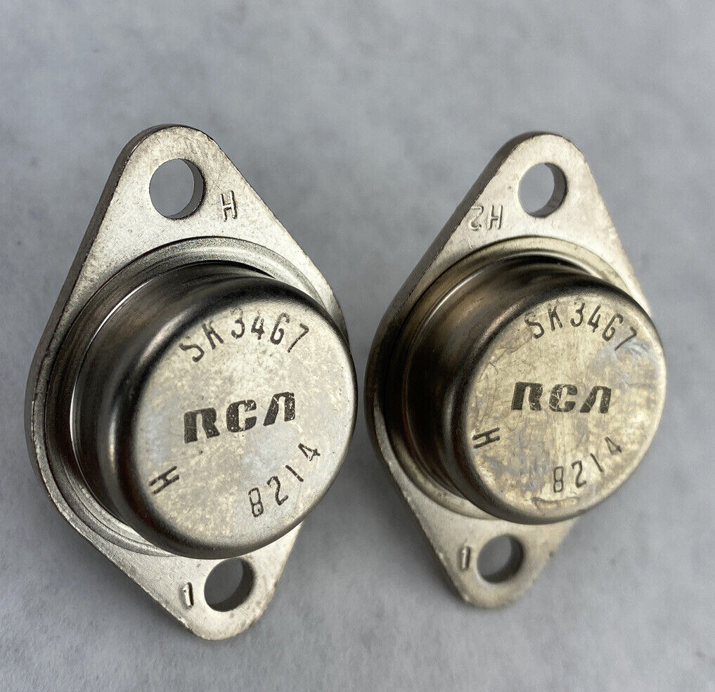 Lot( 2 ) RCA SK3467 Bipolar Transistor 8214